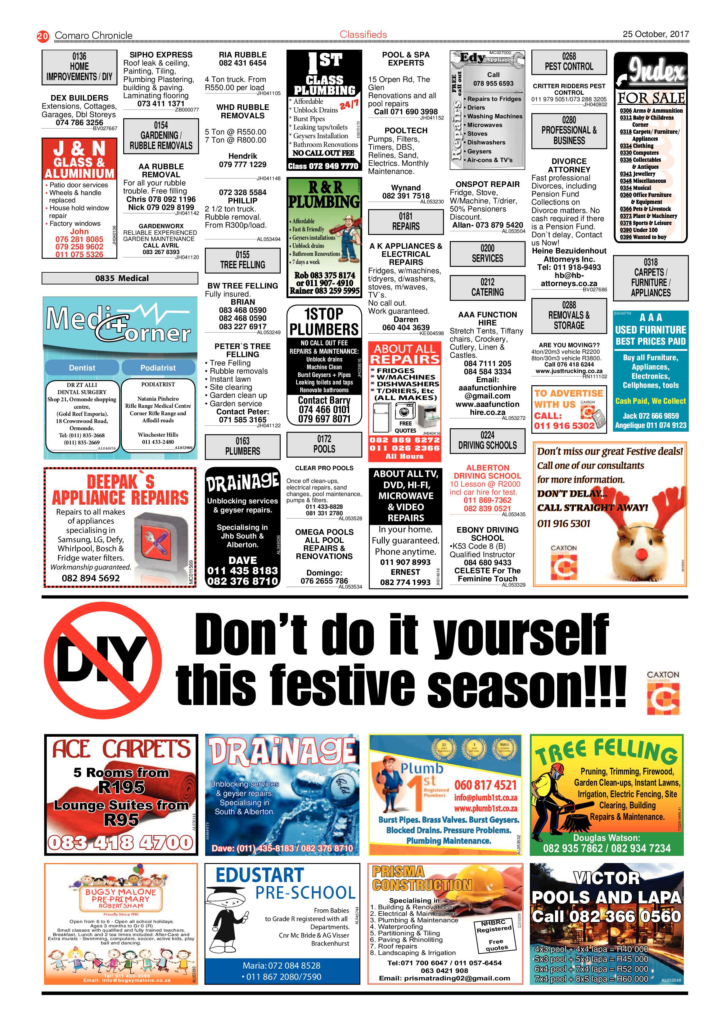 Comaro Chronicle 25 October 2017 page 20