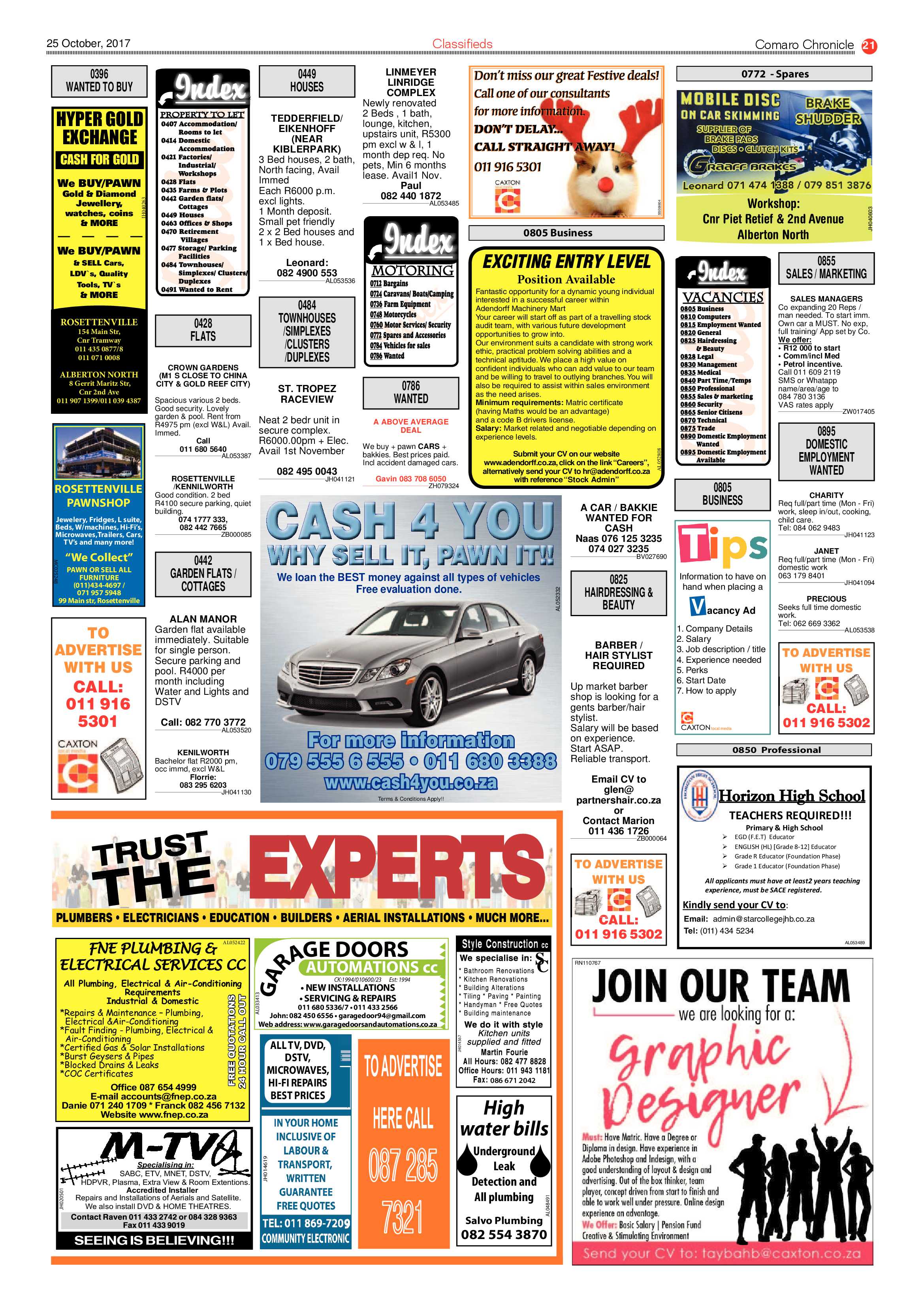 Comaro Chronicle 25 October 2017 page 21
