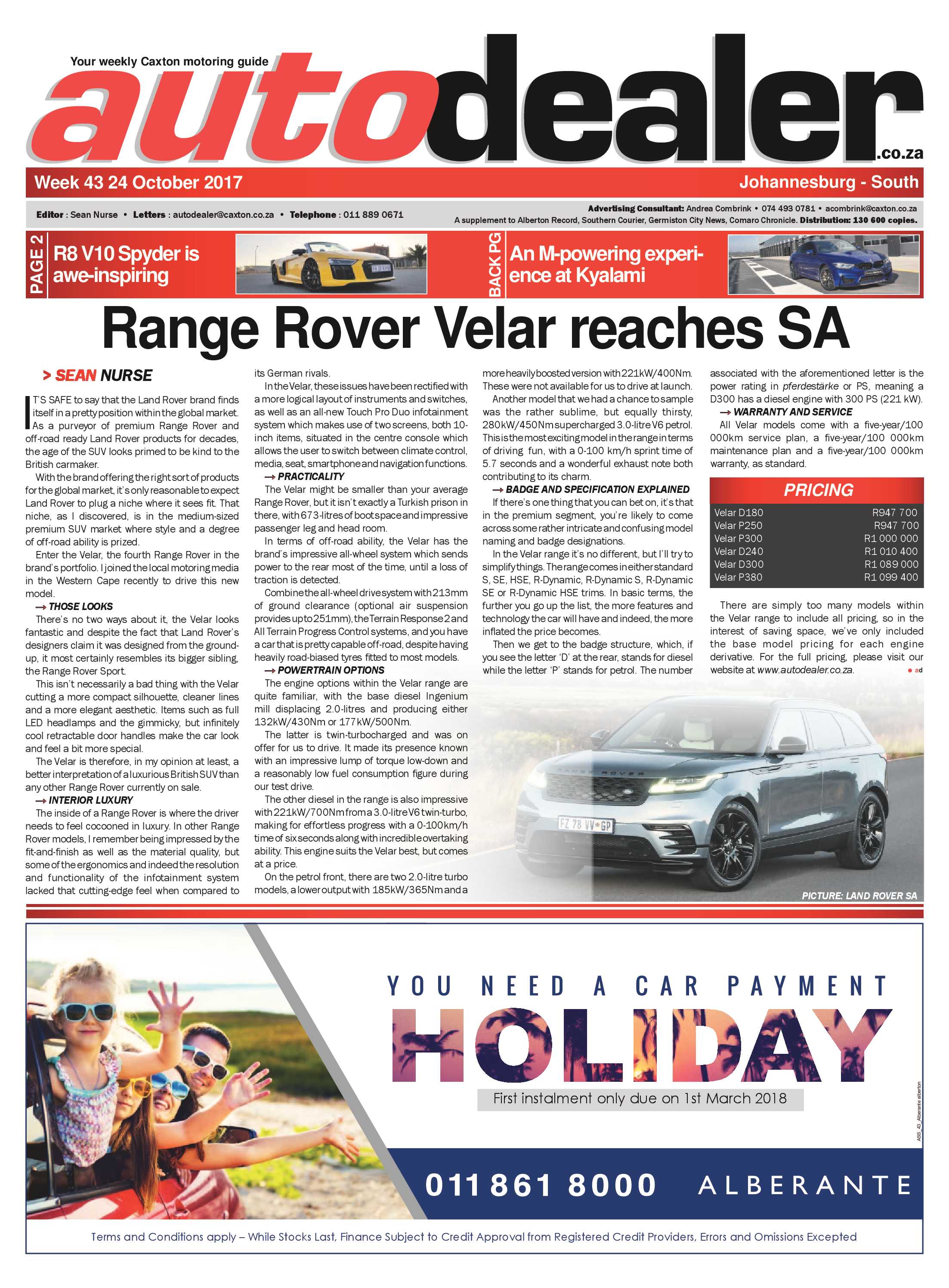 Comaro Chronicle 25 October 2017 page 25