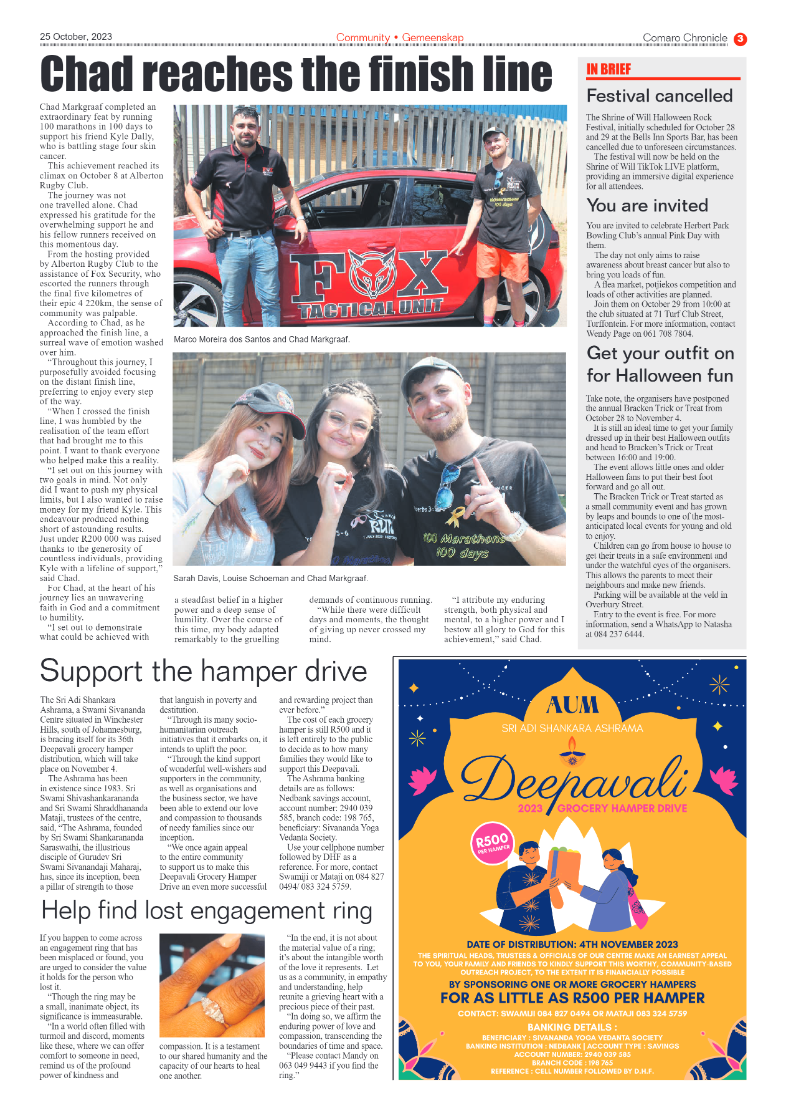 Comaro Chronicle 25 October 2023 page 3
