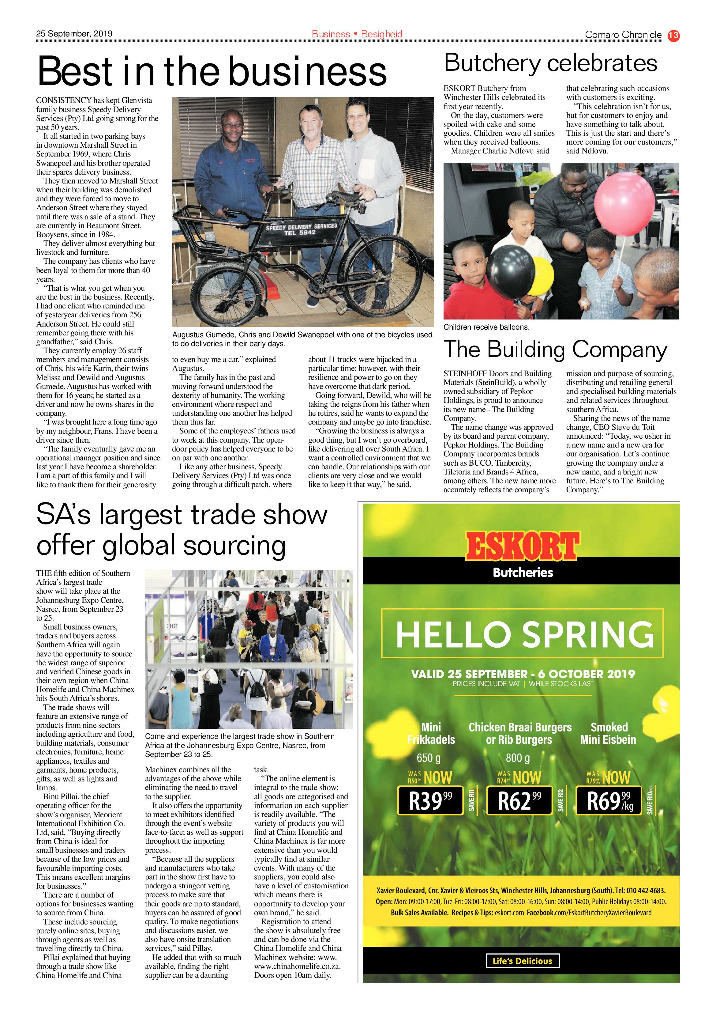 Comaro Chronicle 25 September 2019 page 13