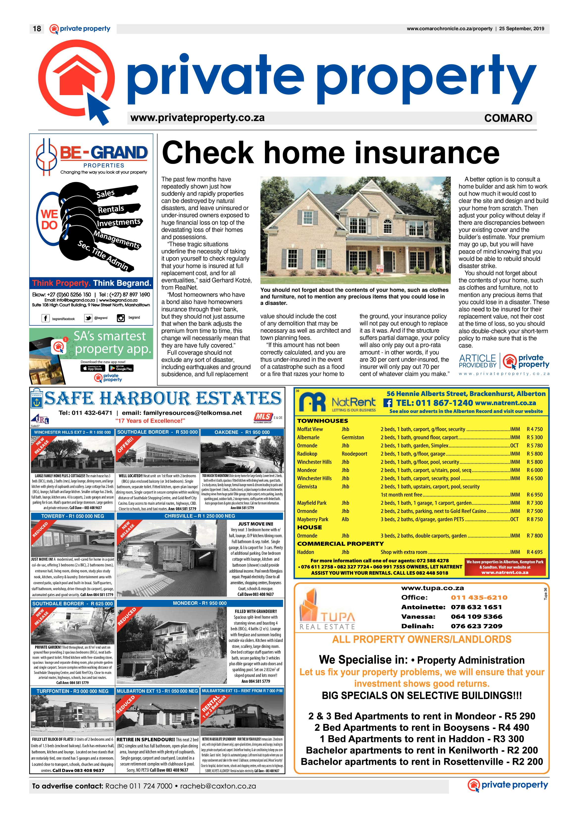 Comaro Chronicle 25 September 2019 page 18