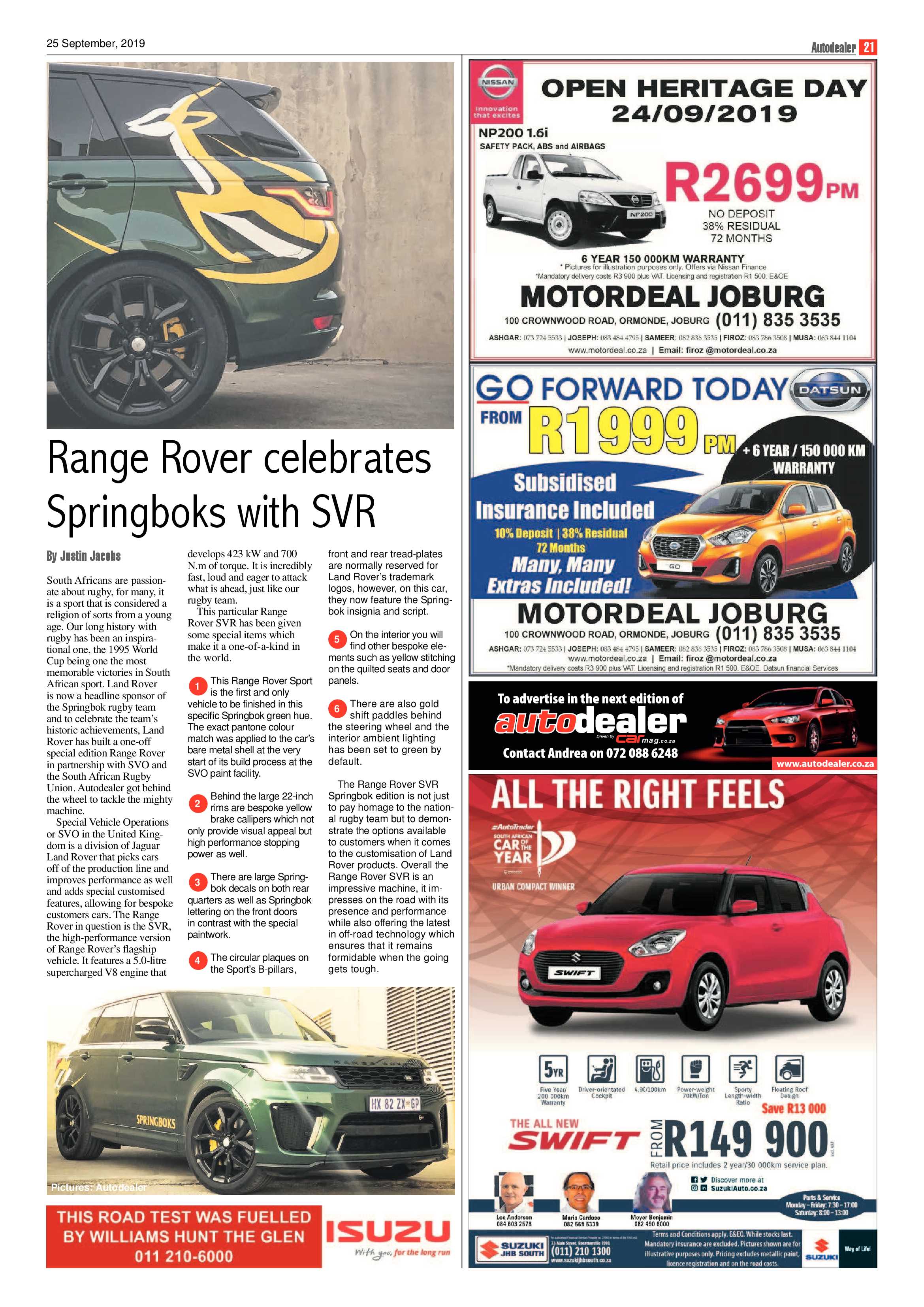 Comaro Chronicle 25 September 2019 page 21