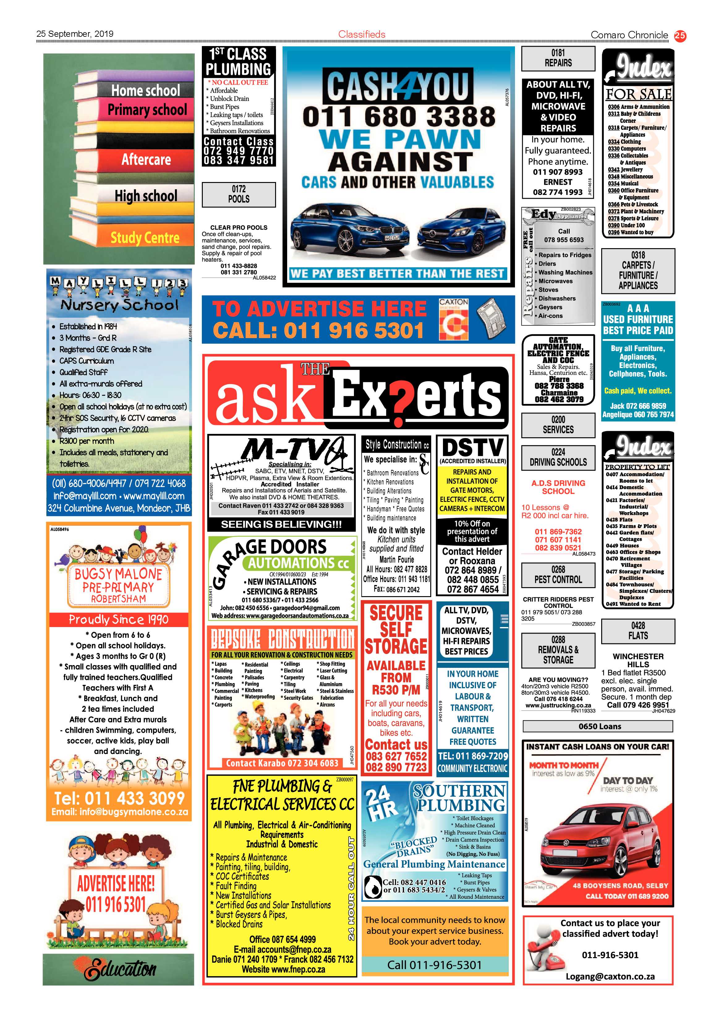 Comaro Chronicle 25 September 2019 page 25
