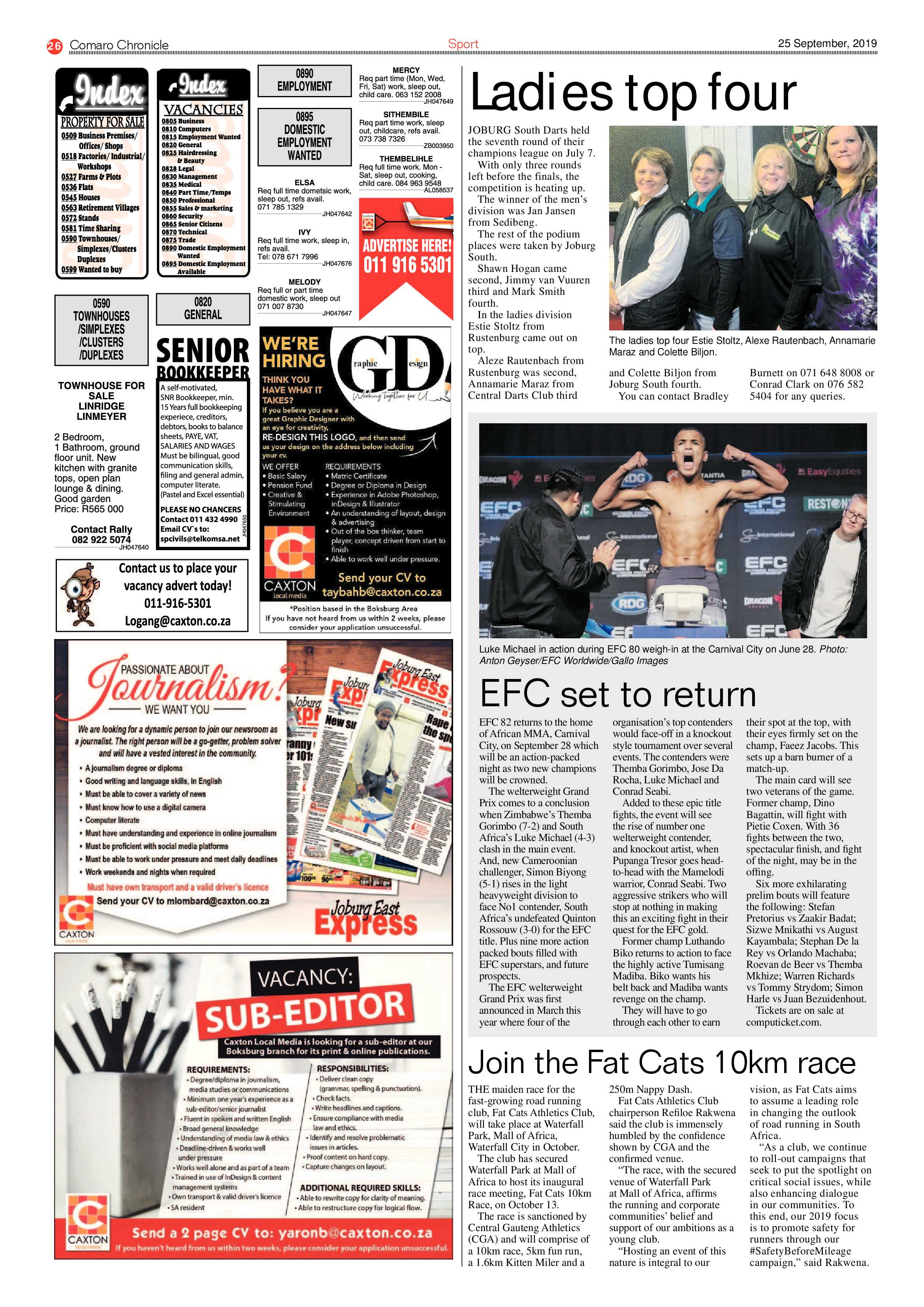 Comaro Chronicle 25 September 2019 page 26