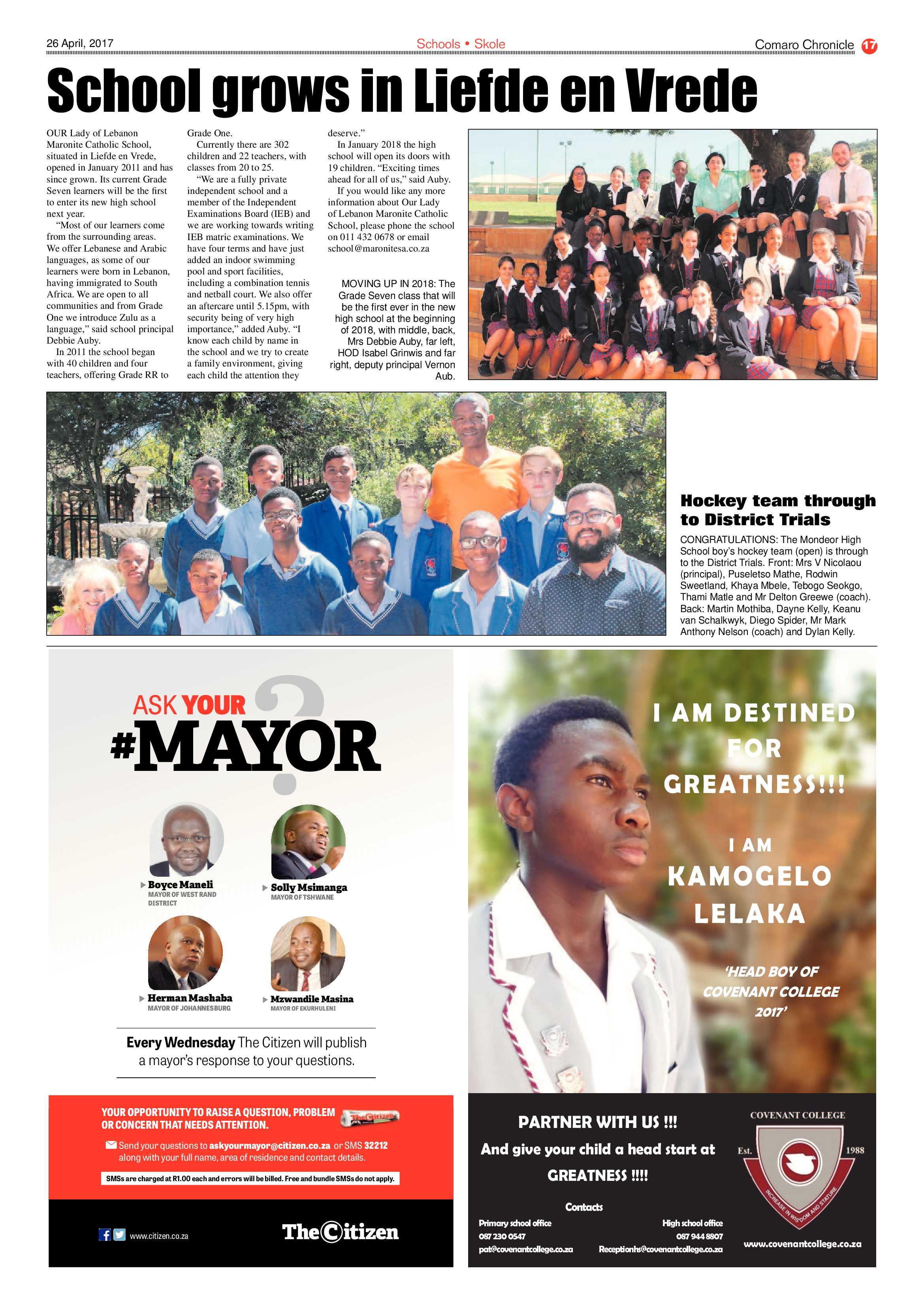 Comaro Chronicle 26 April 2017 page 17