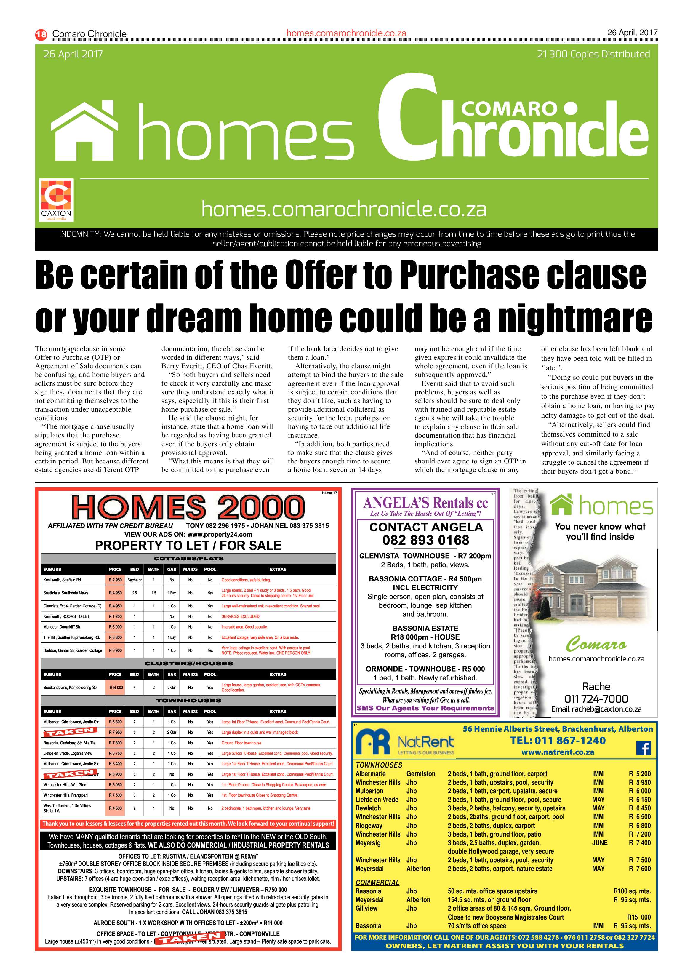 Comaro Chronicle 26 April 2017 page 18