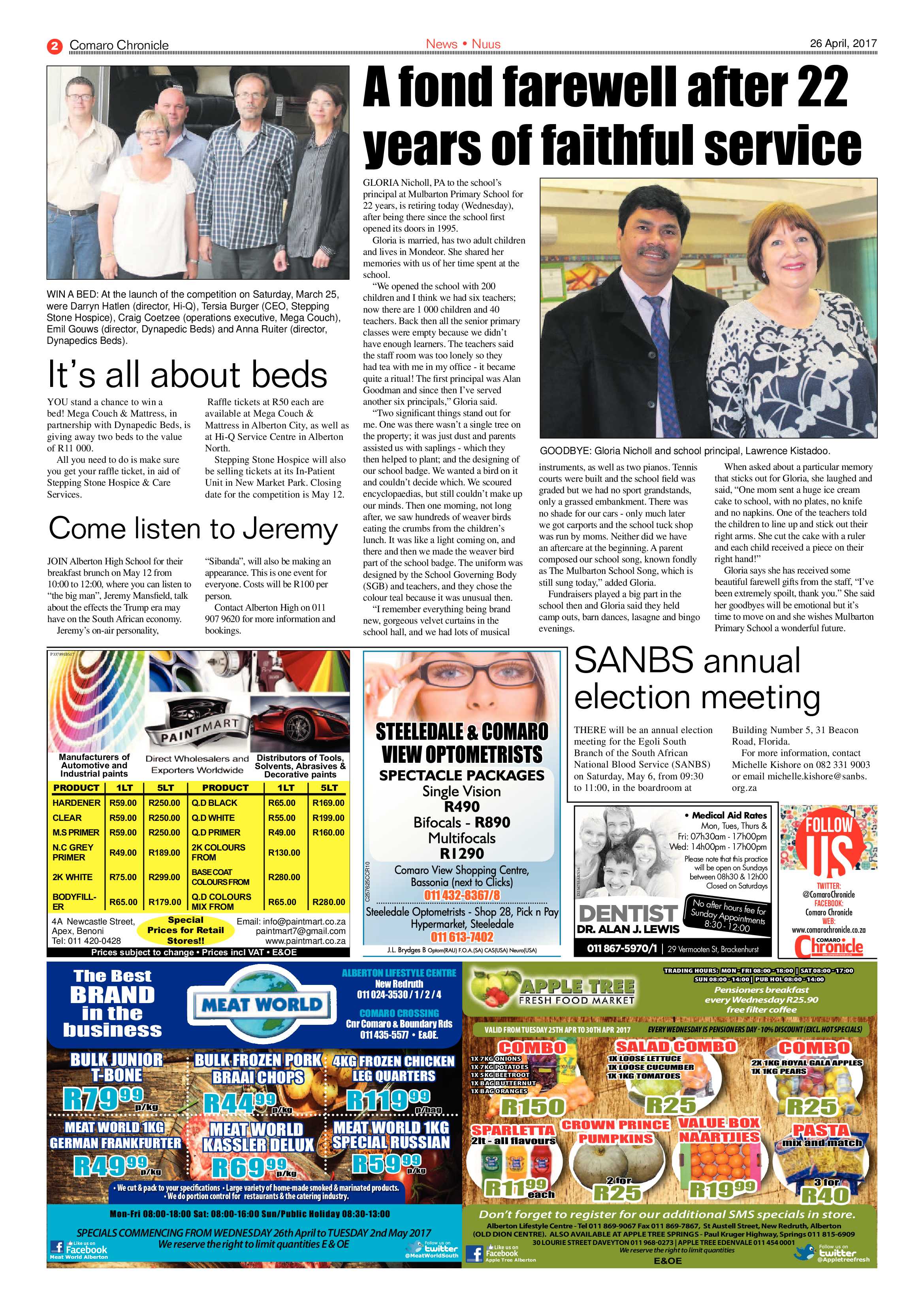 Comaro Chronicle 26 April 2017 page 2