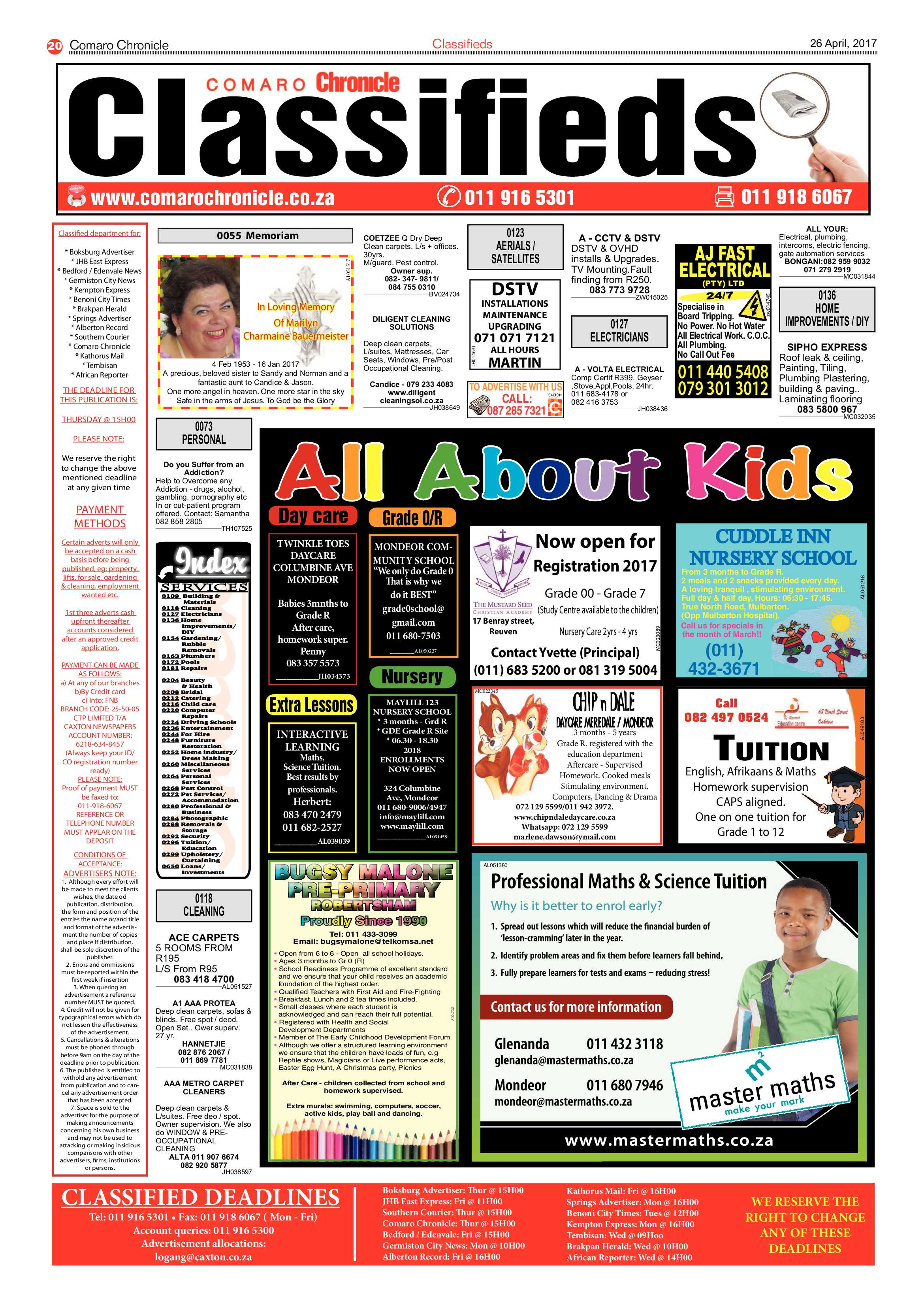 Comaro Chronicle 26 April 2017 page 20