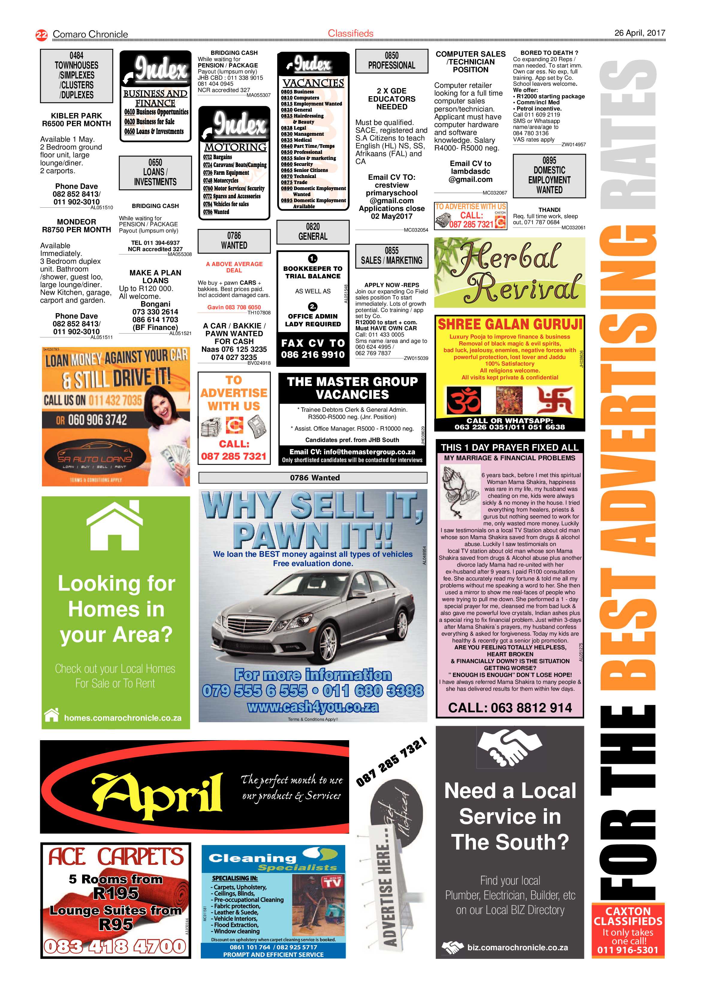 Comaro Chronicle 26 April 2017 page 22