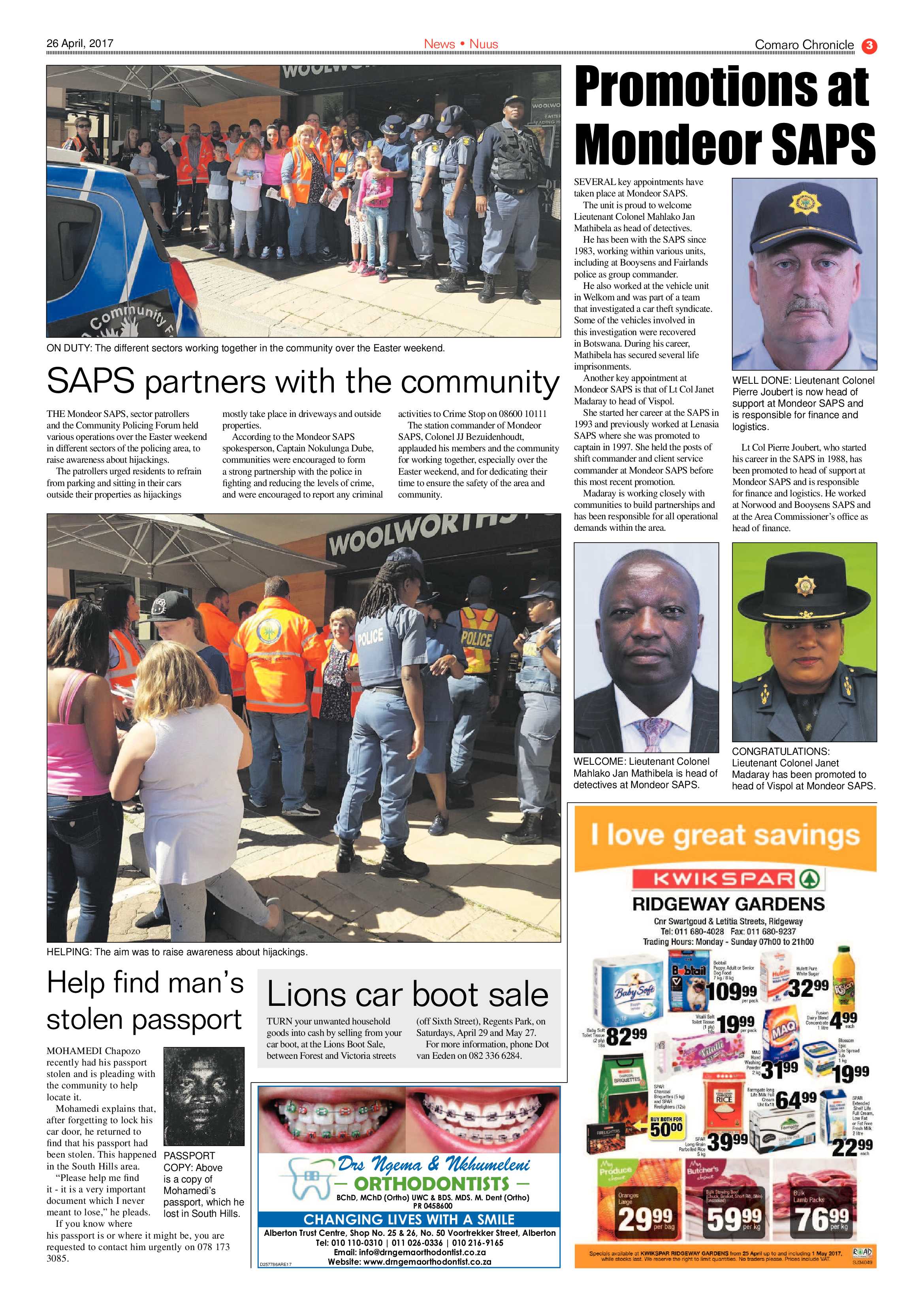 Comaro Chronicle 26 April 2017 page 3