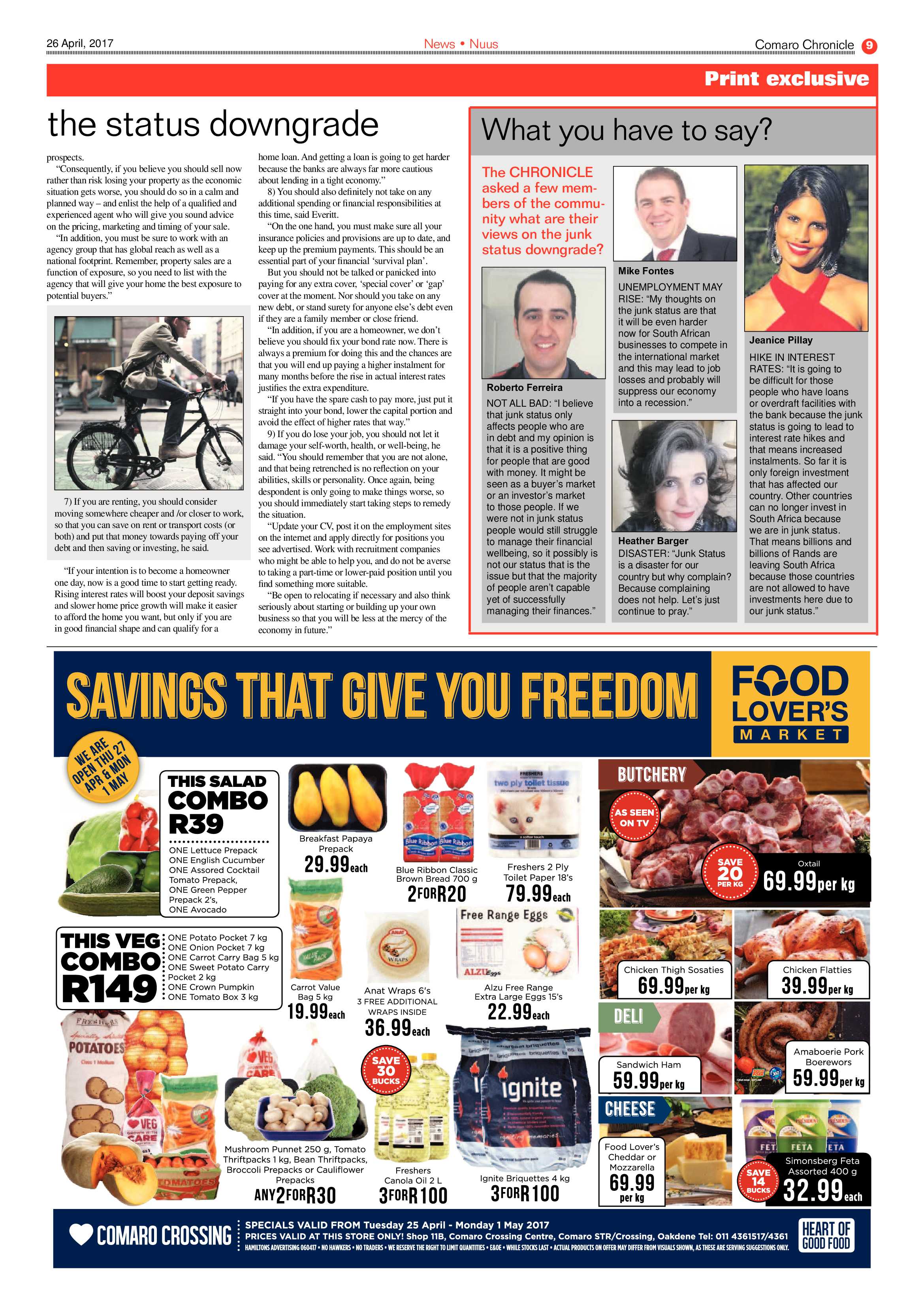 Comaro Chronicle 26 April 2017 page 9