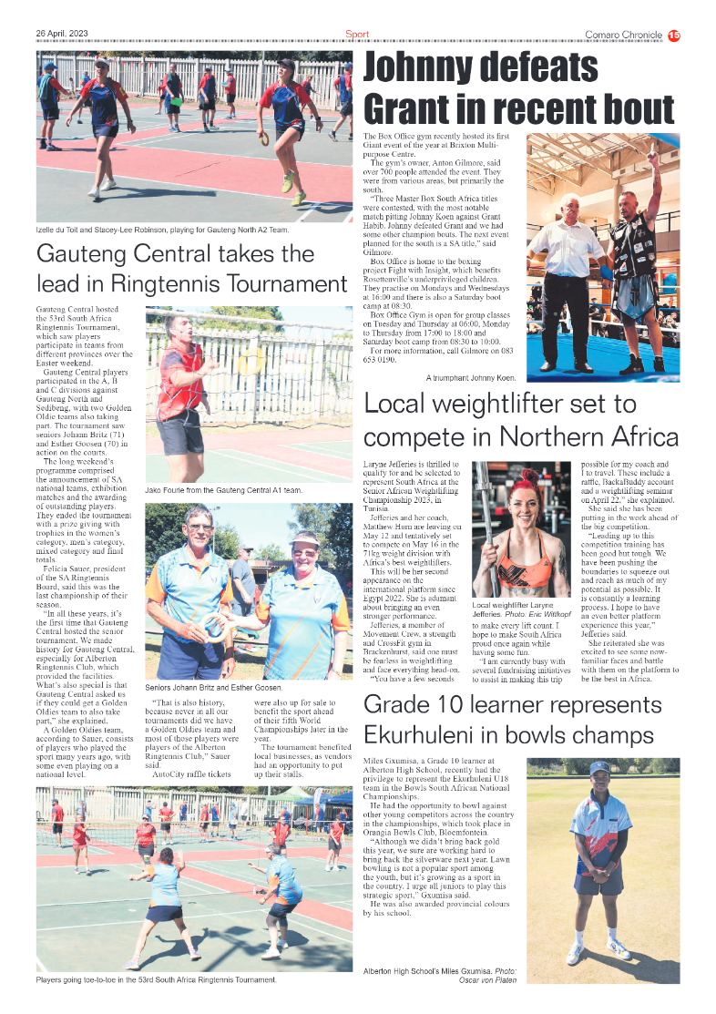 Comaro Chronicle 26 April 2023 page 15