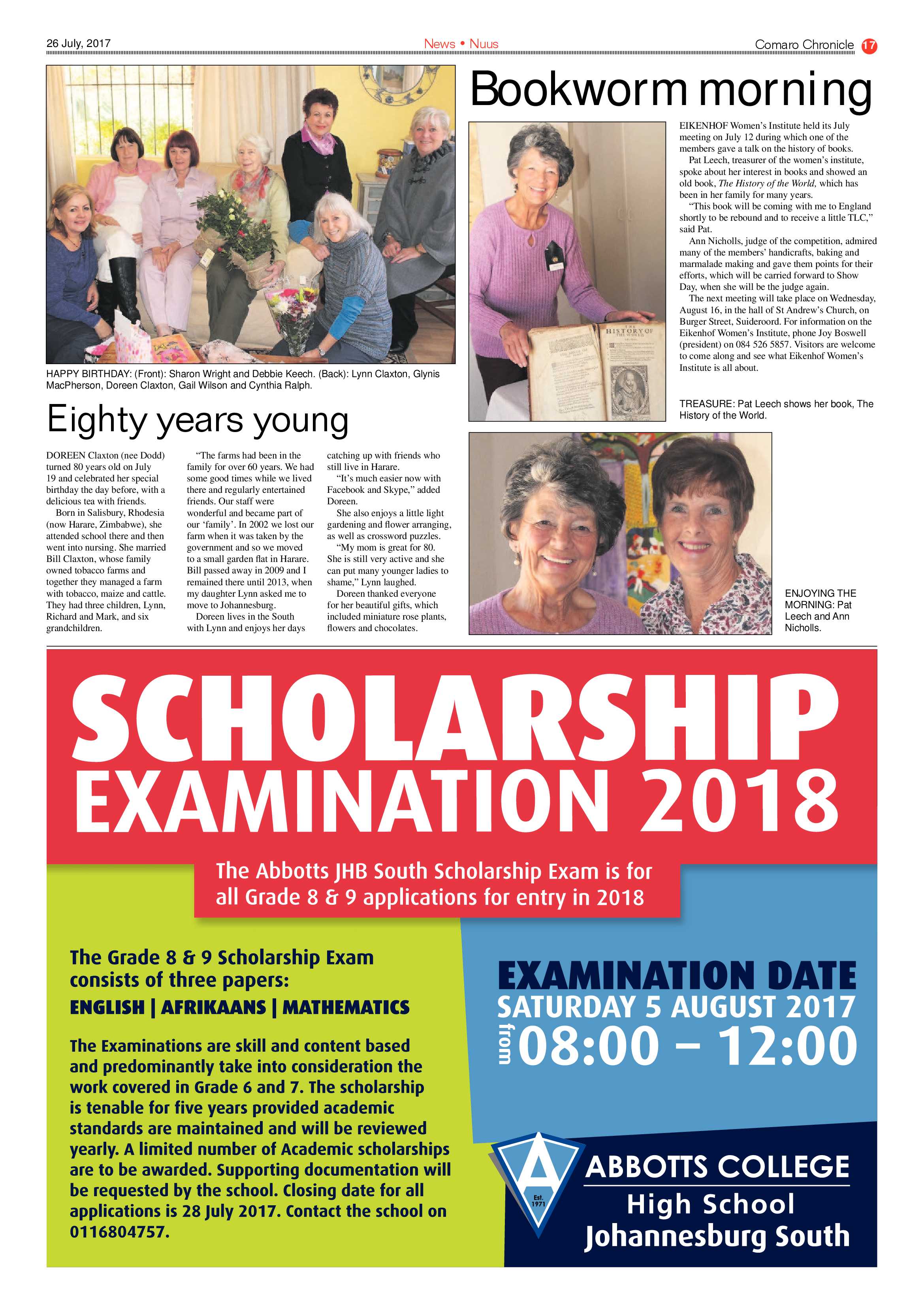 Comaro Chronicle 26 July 2017 page 17