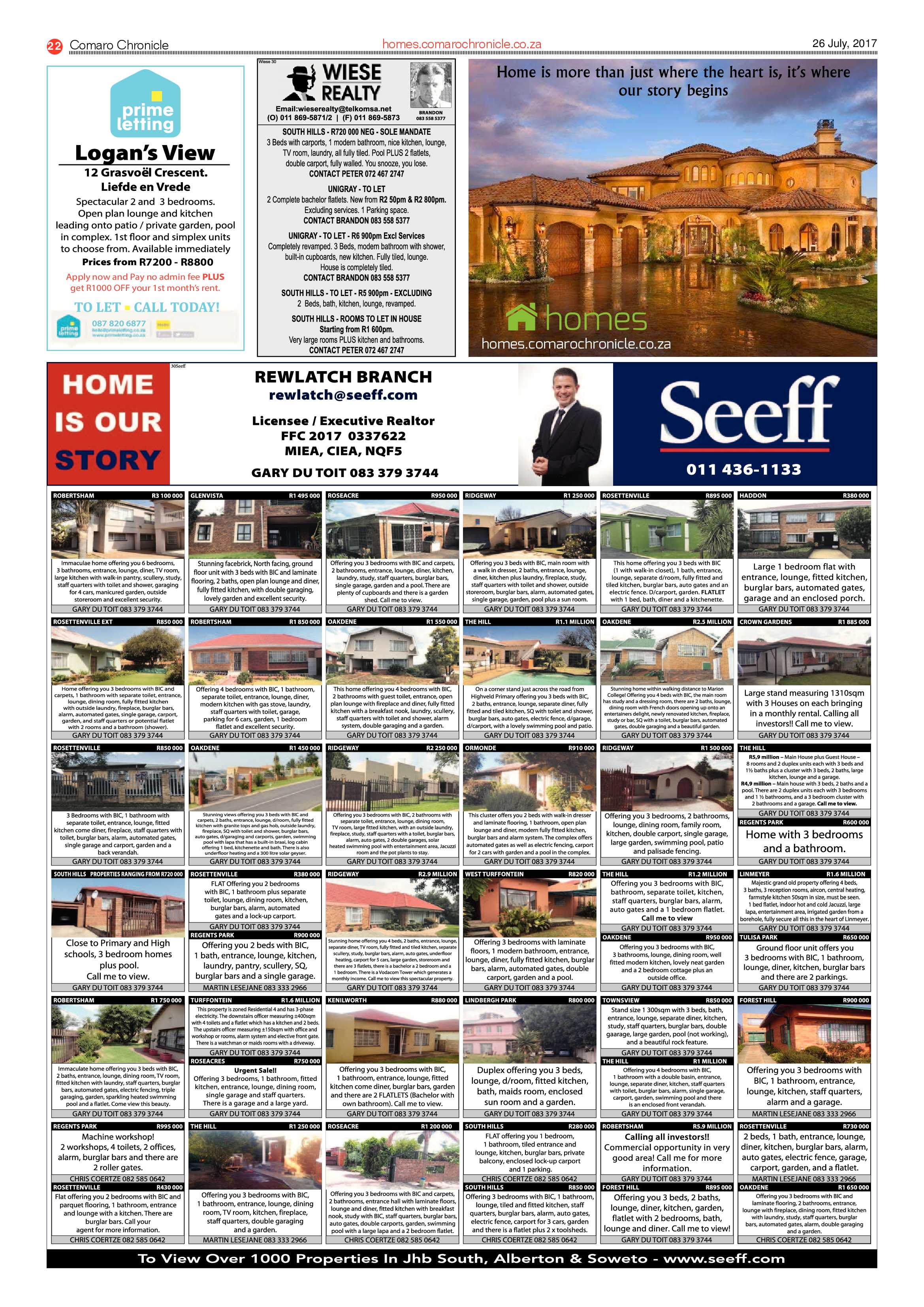Comaro Chronicle 26 July 2017 page 22