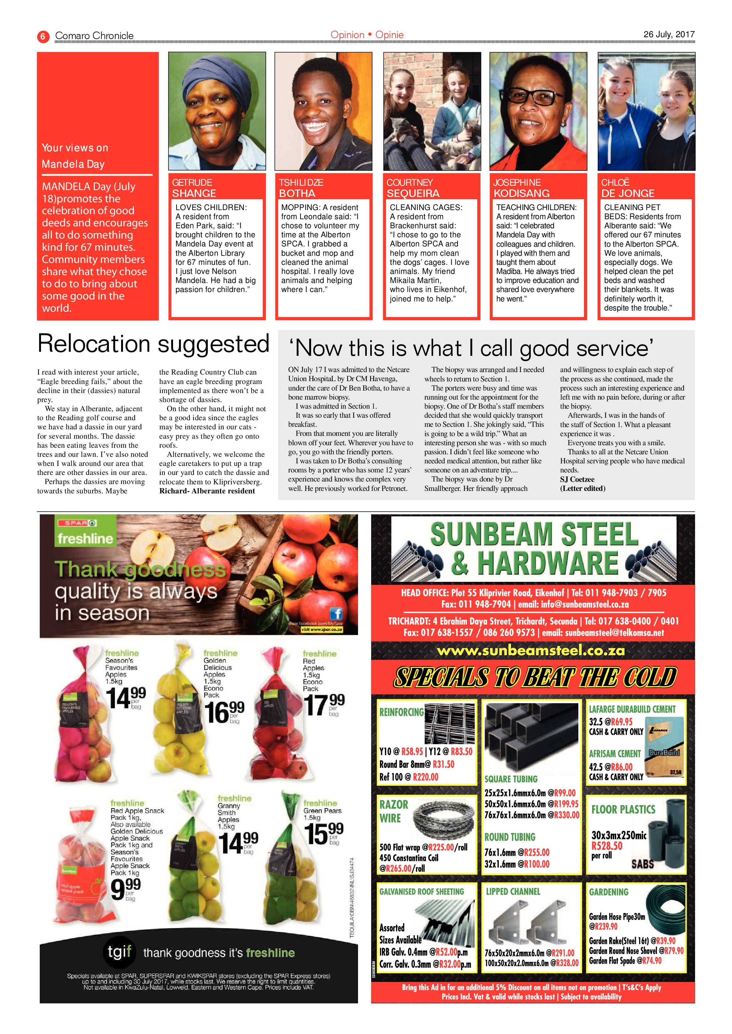 Comaro Chronicle 26 July 2017 page 6