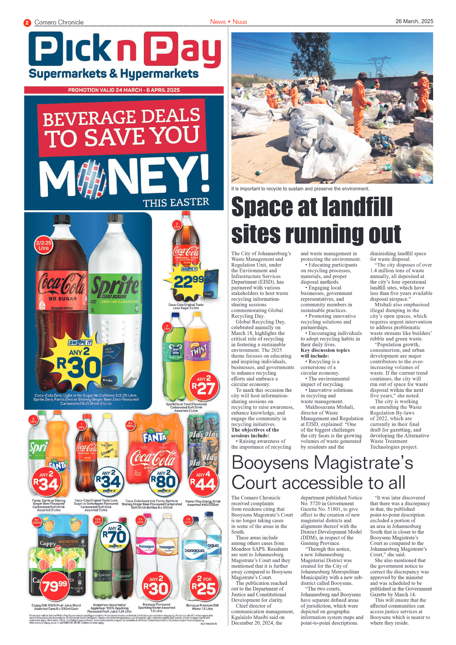 Comaro Chronicle 26 March 2025 page 2