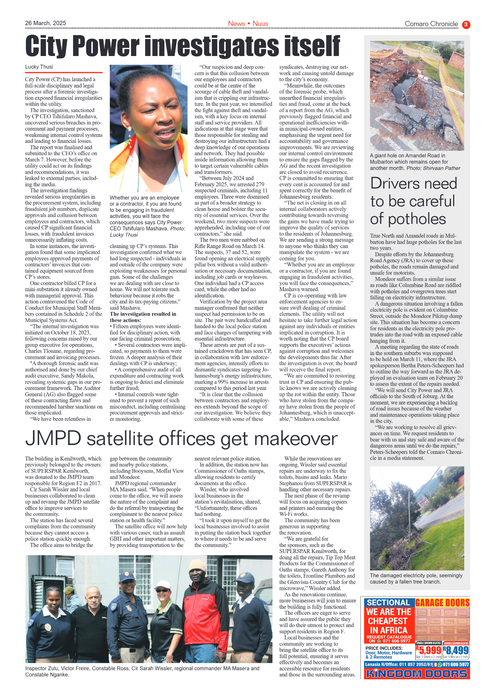 Comaro Chronicle 26 March 2025 page 3