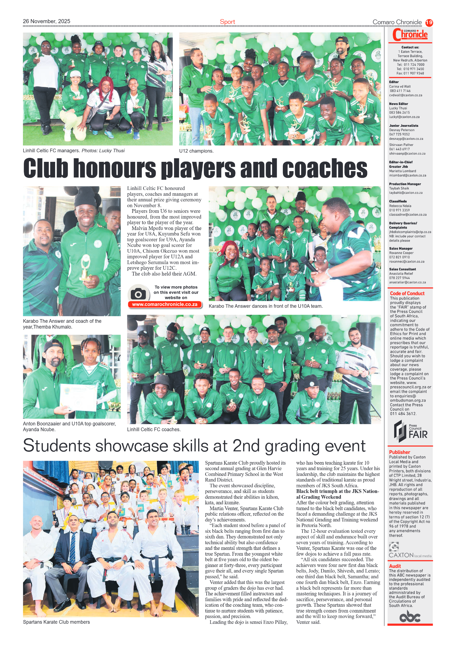 Comaro Chronicle 26 November 2025 page 21