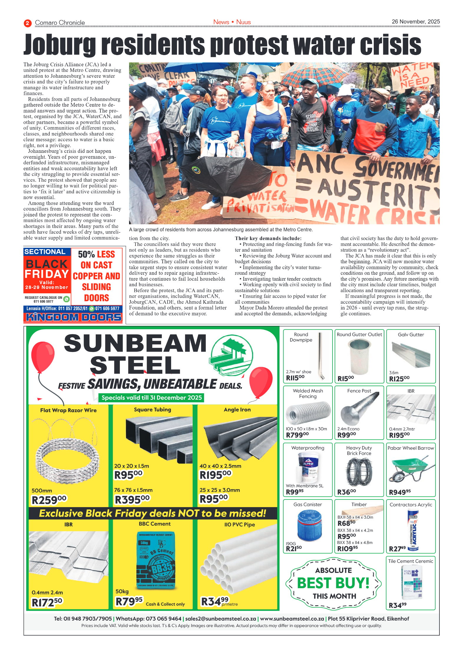 Comaro Chronicle 26 November 2025 page 4