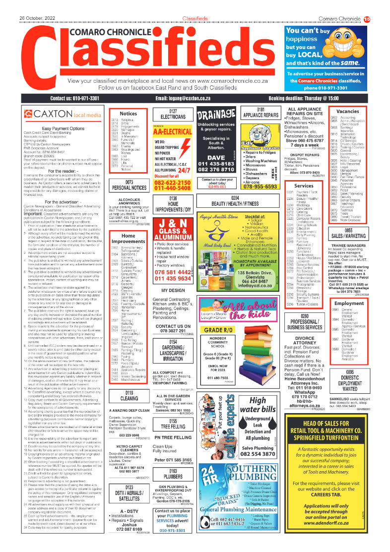 Comaro Chronicle 26 October 2022 page 17