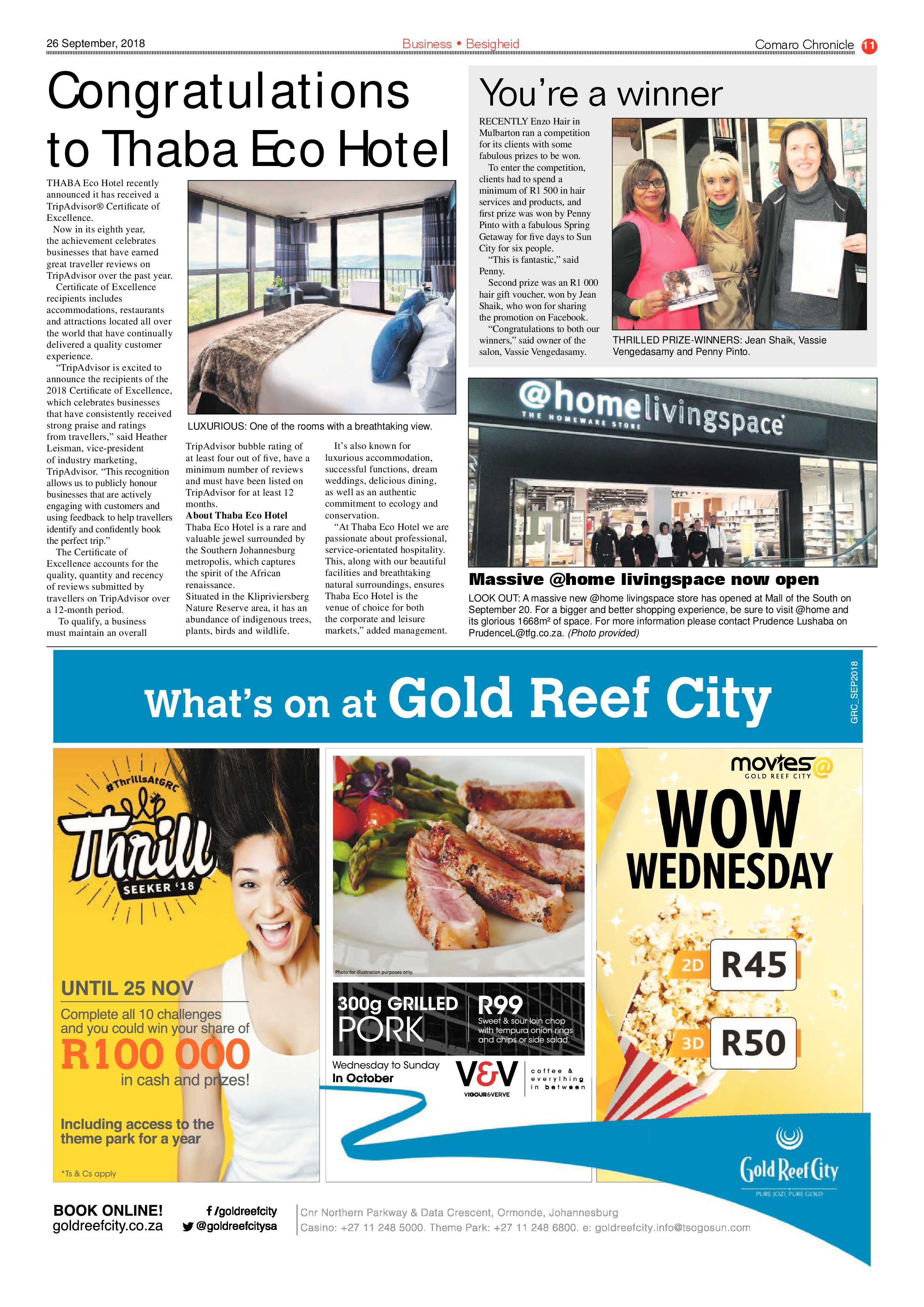 Comaro Chronicle 26 September 2018 page 11