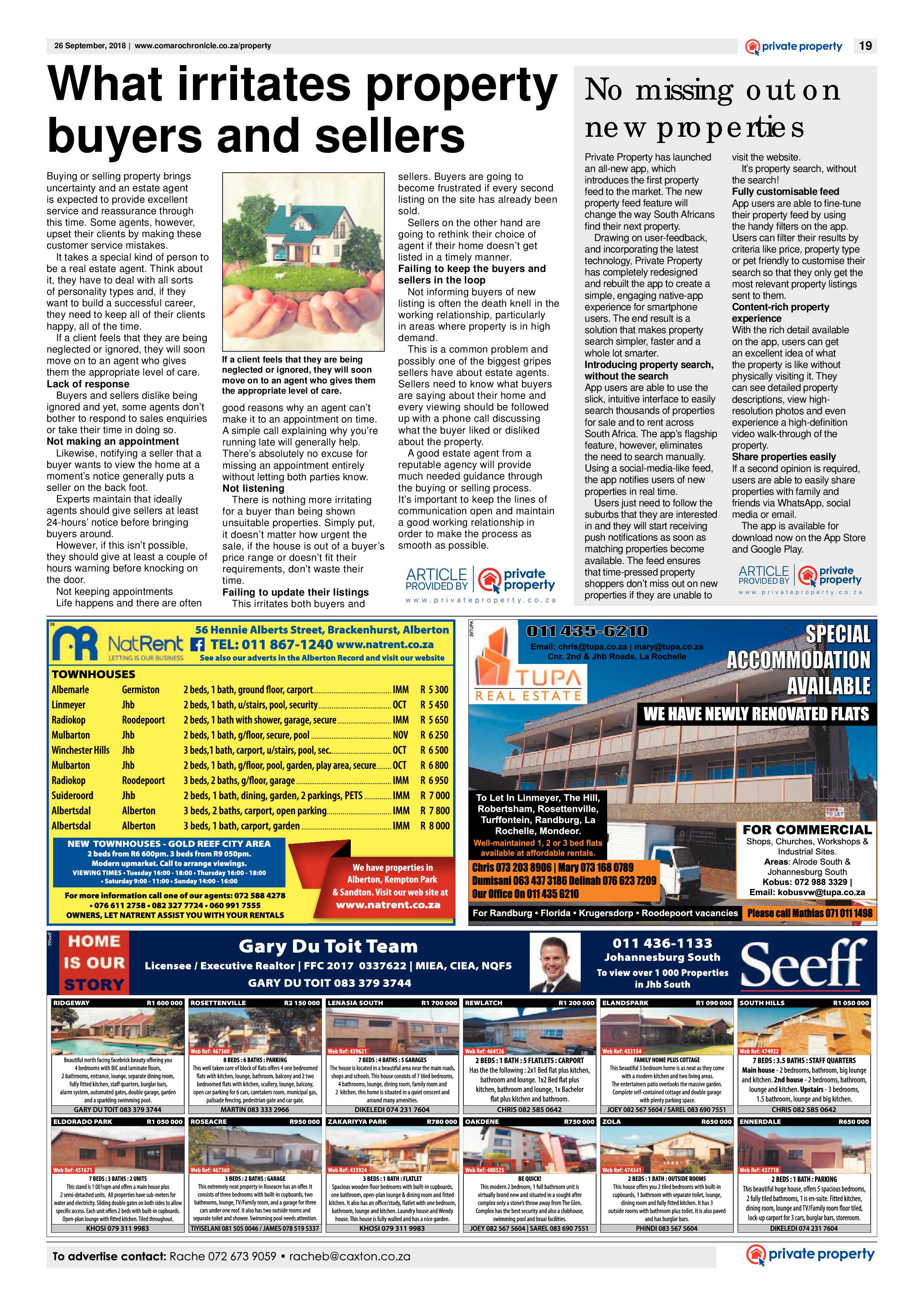 Comaro Chronicle 26 September 2018 page 19