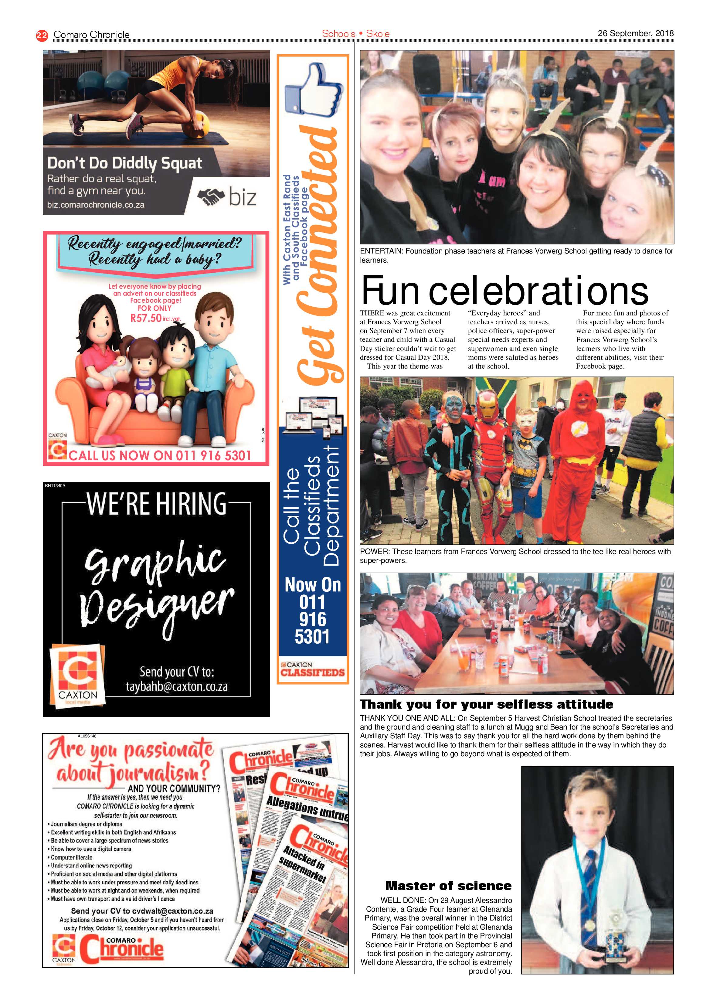 Comaro Chronicle 26 September 2018 page 22