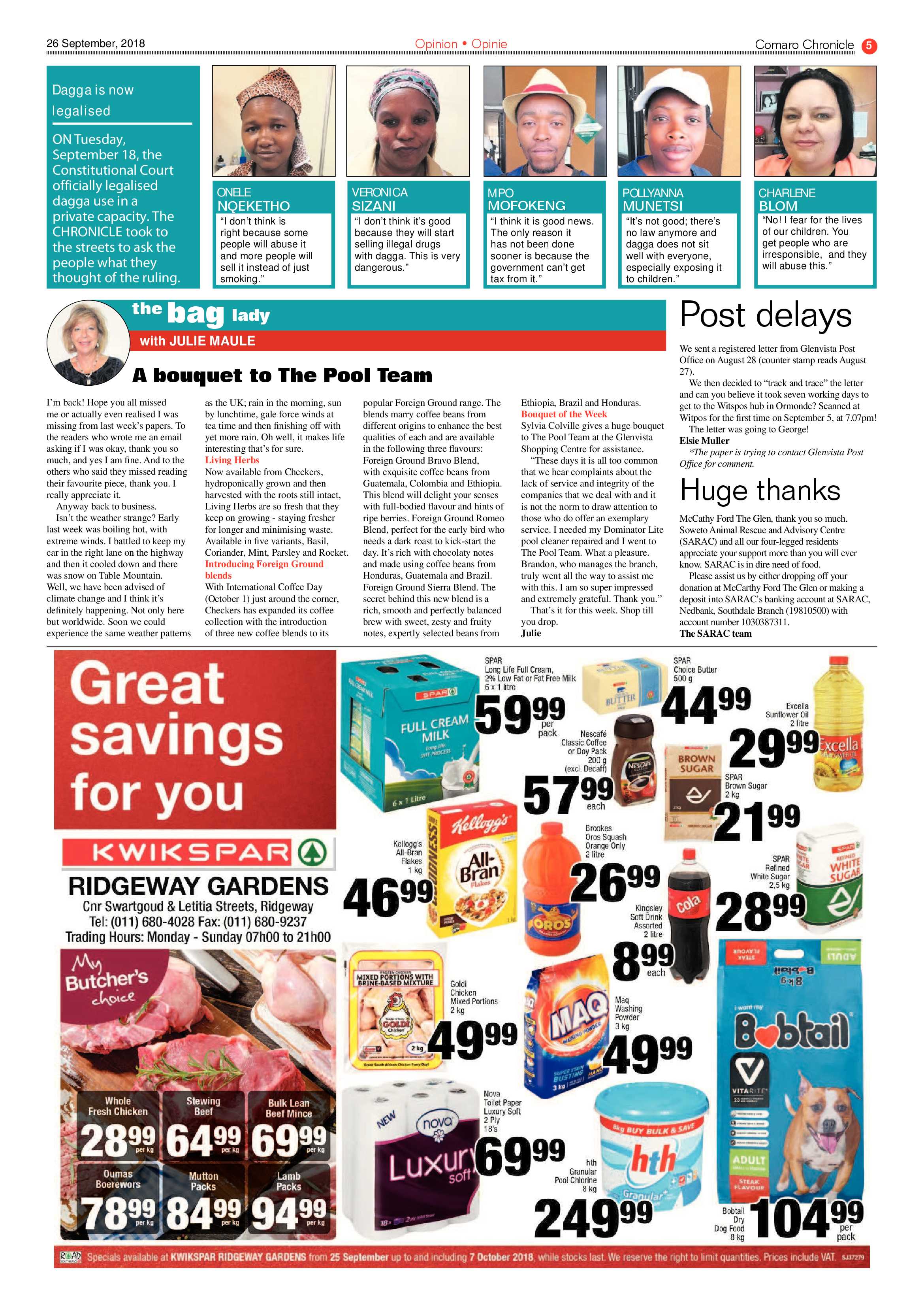 Comaro Chronicle 26 September 2018 page 5