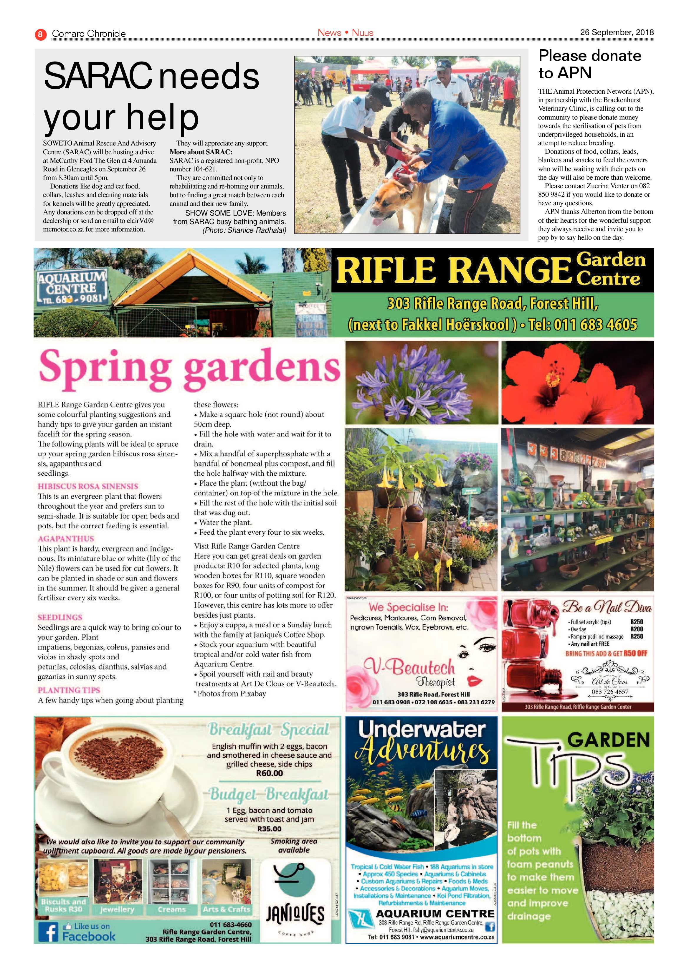 Comaro Chronicle 26 September 2018 page 8
