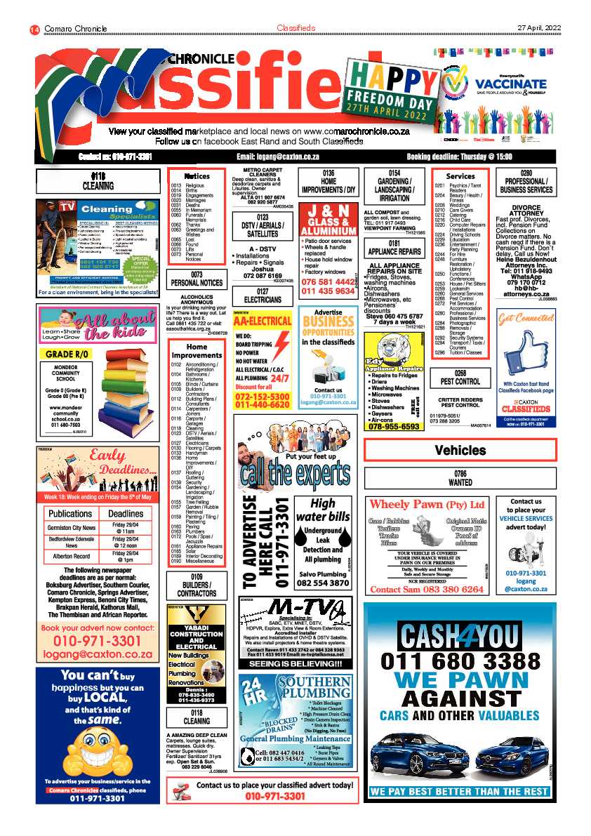 Comaro Chronicle 27 April 2022 page 16