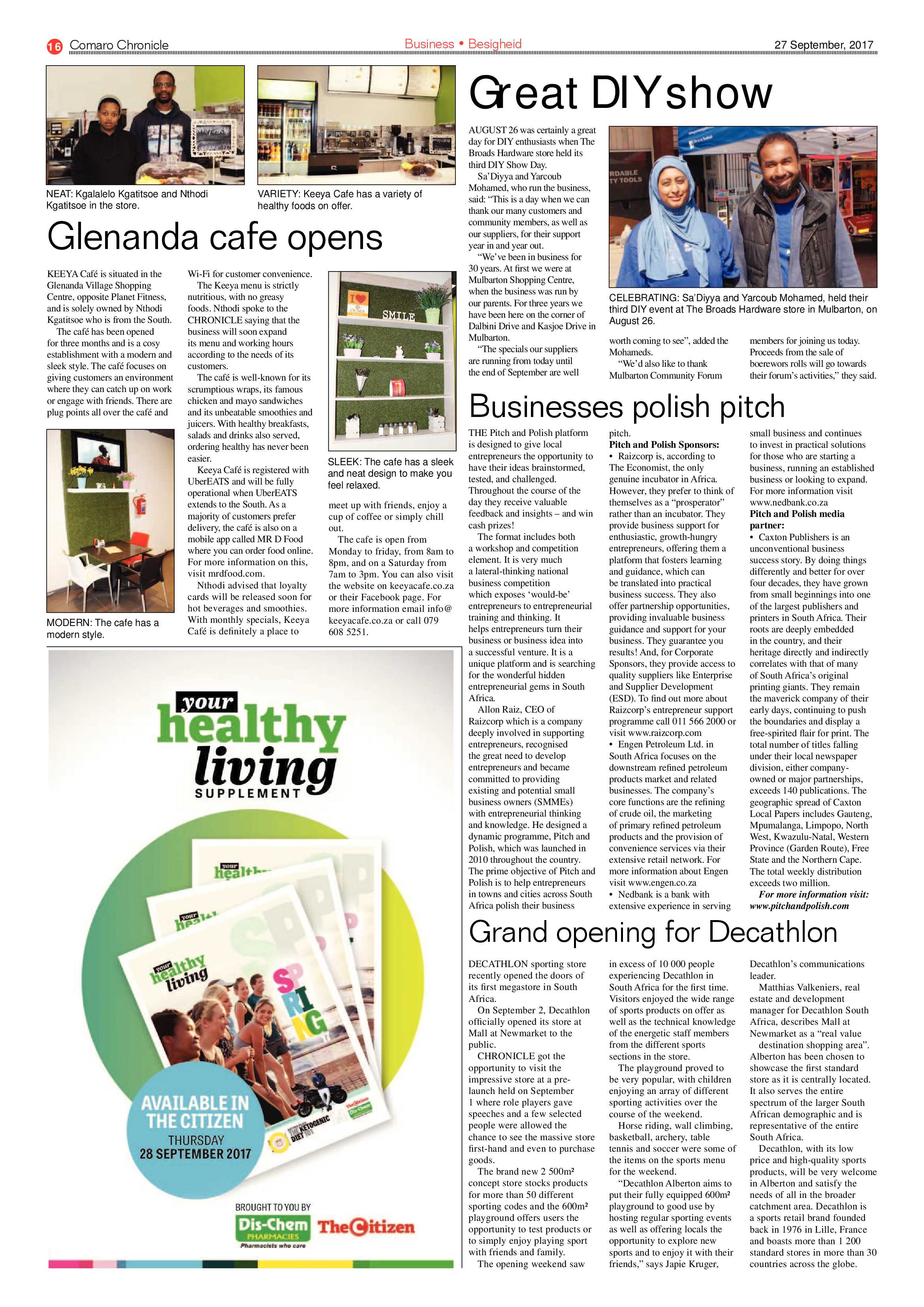 Comaro Chronicle 27 September 2017 page 16