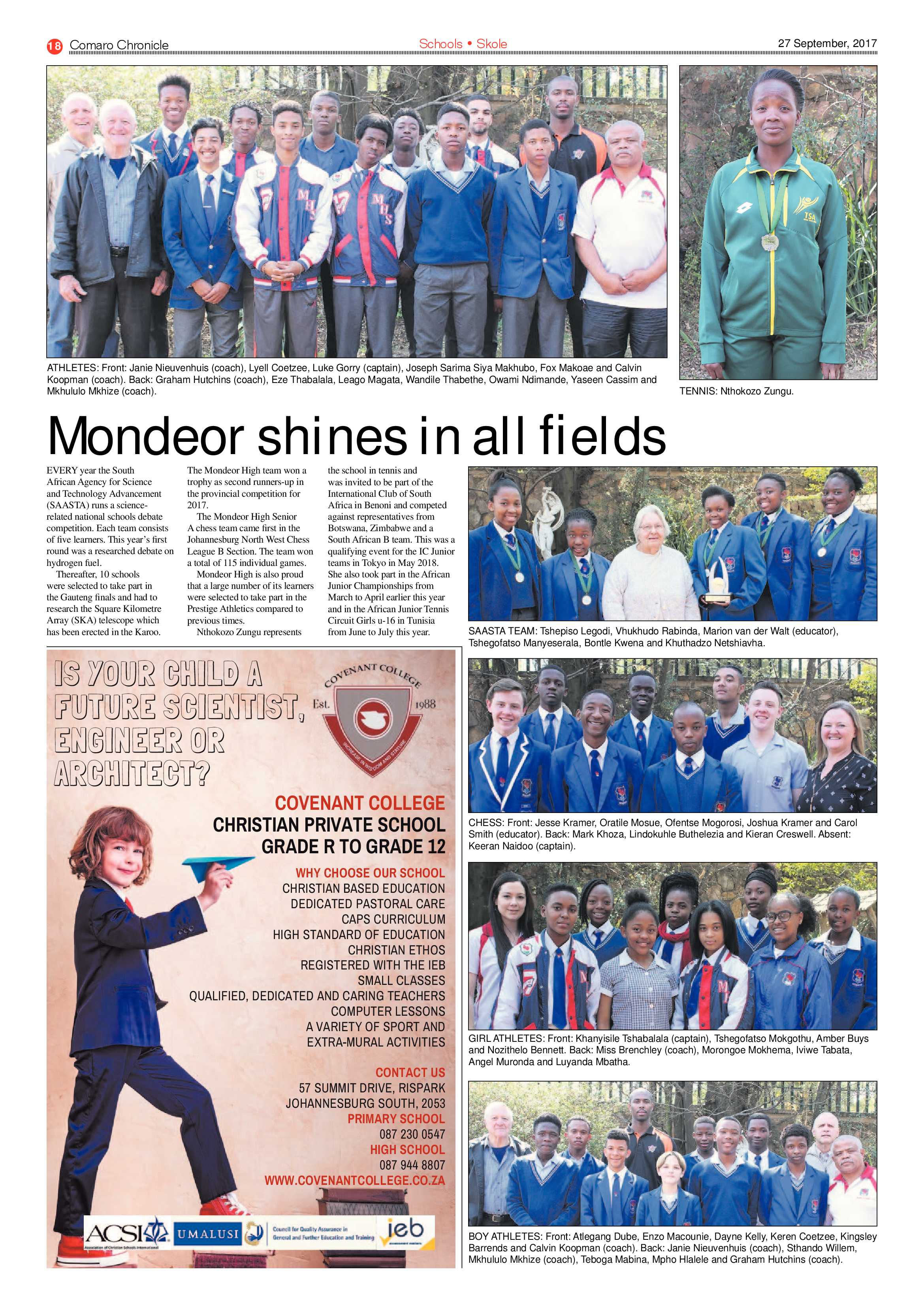 Comaro Chronicle 27 September 2017 page 18