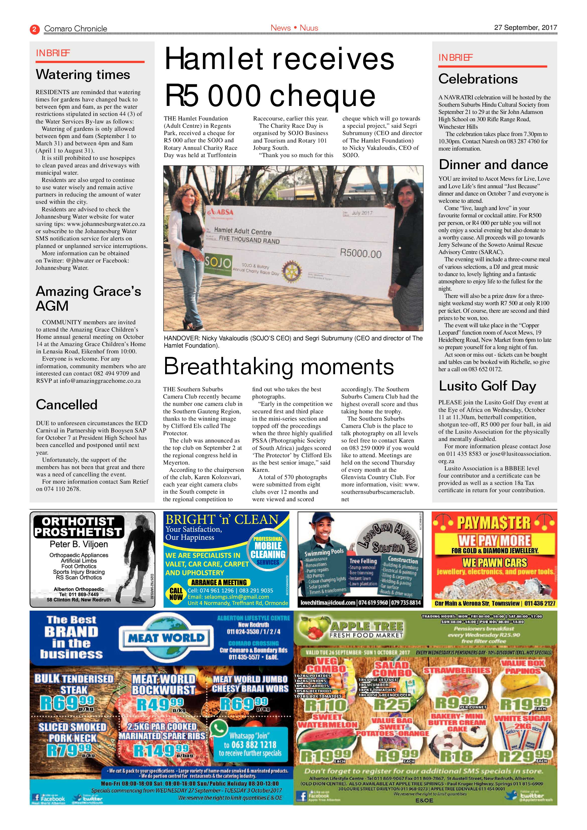 Comaro Chronicle 27 September 2017 page 2