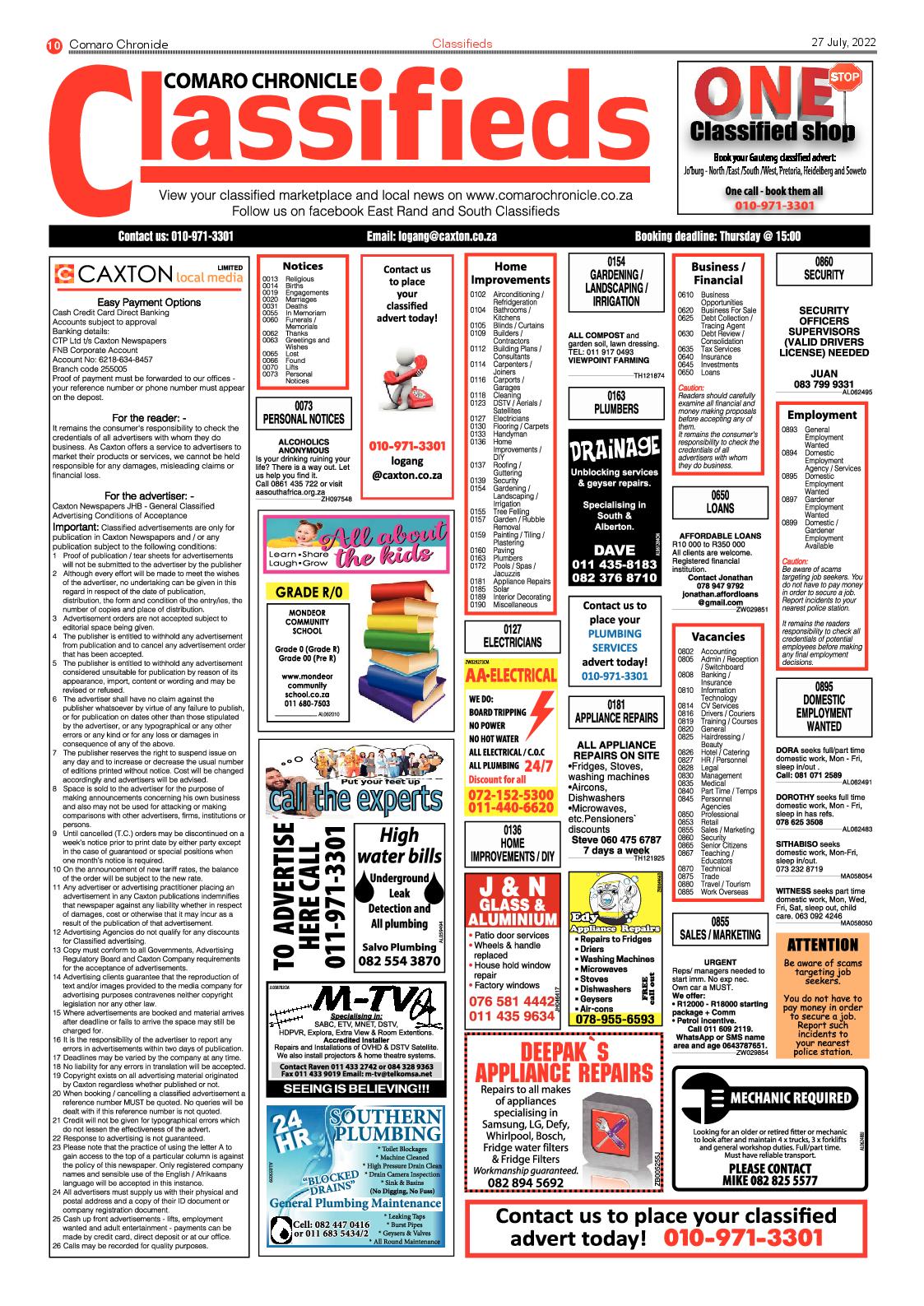 Comaro Chronicle 27 July 2022 page 12