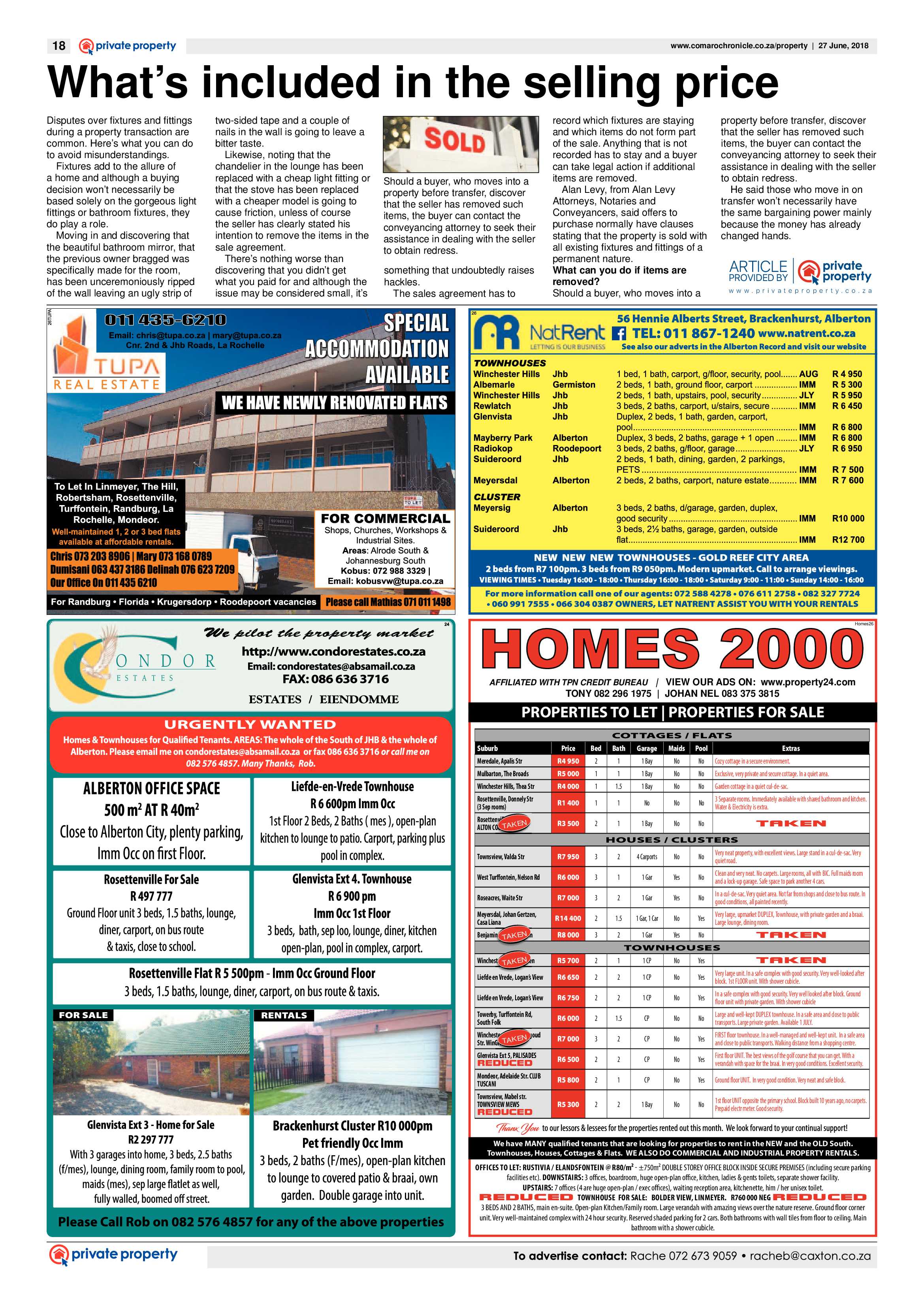Comaro Chronicle 27 June 2018 page 18
