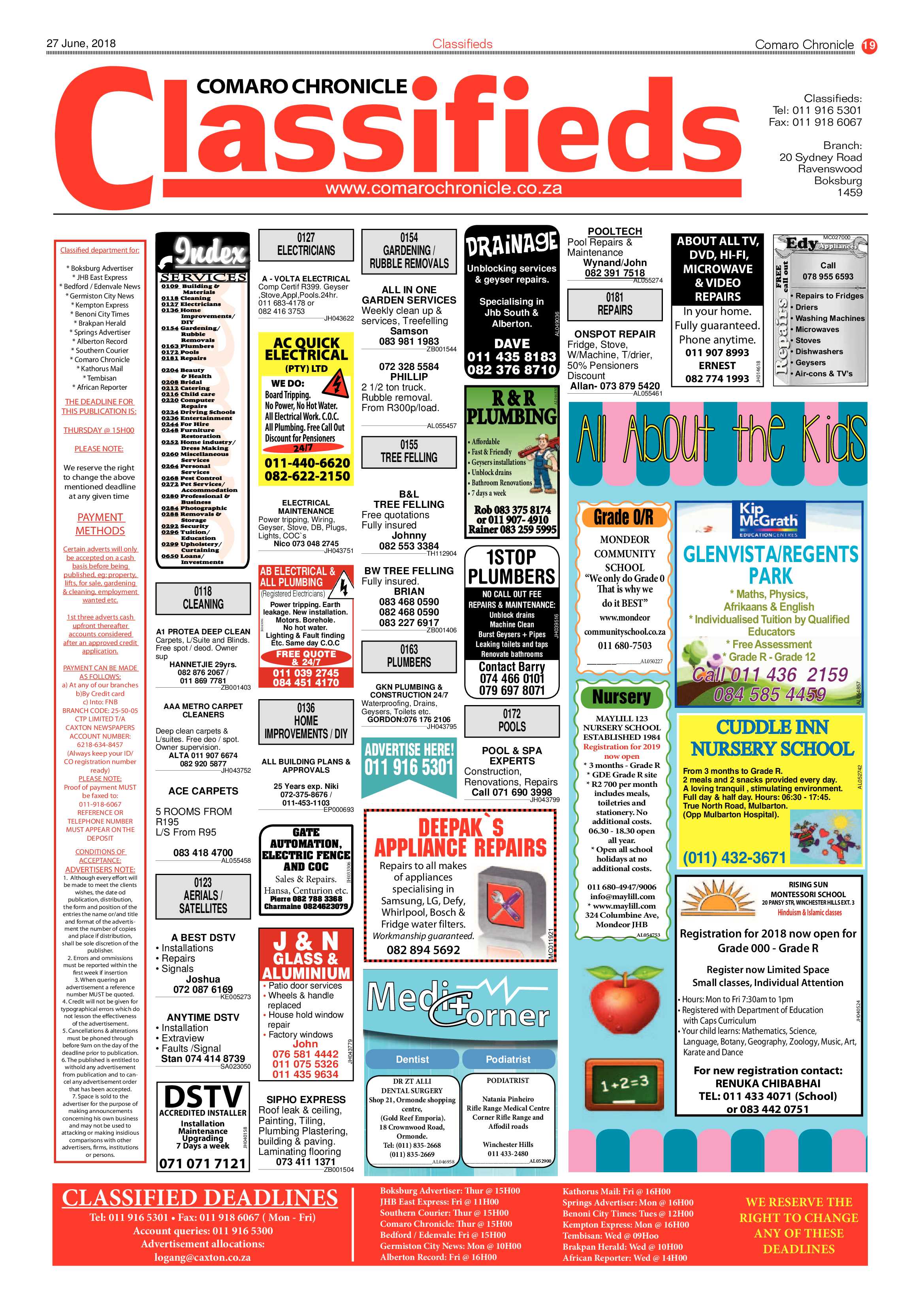 Comaro Chronicle 27 June 2018 page 19