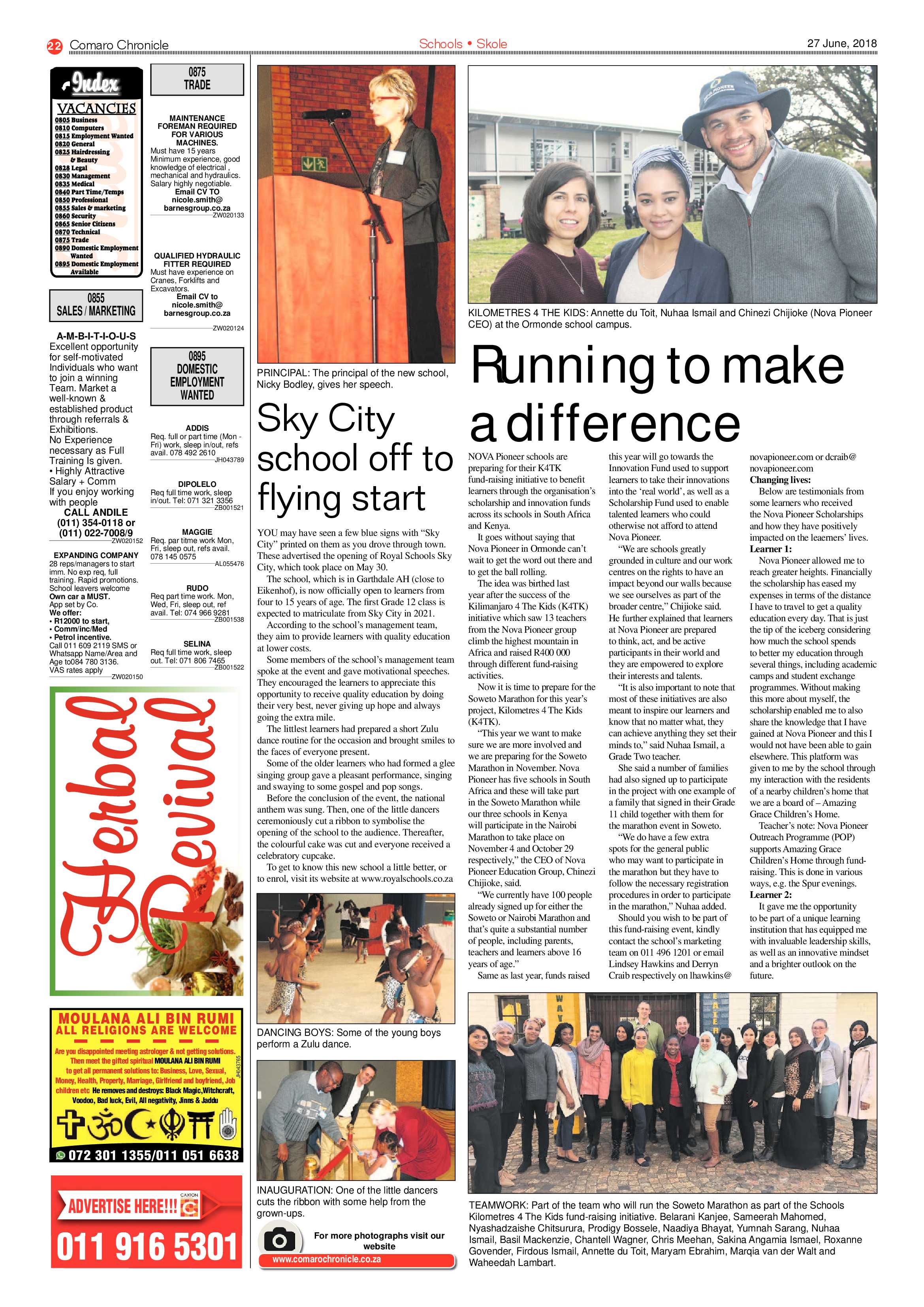 Comaro Chronicle 27 June 2018 page 22