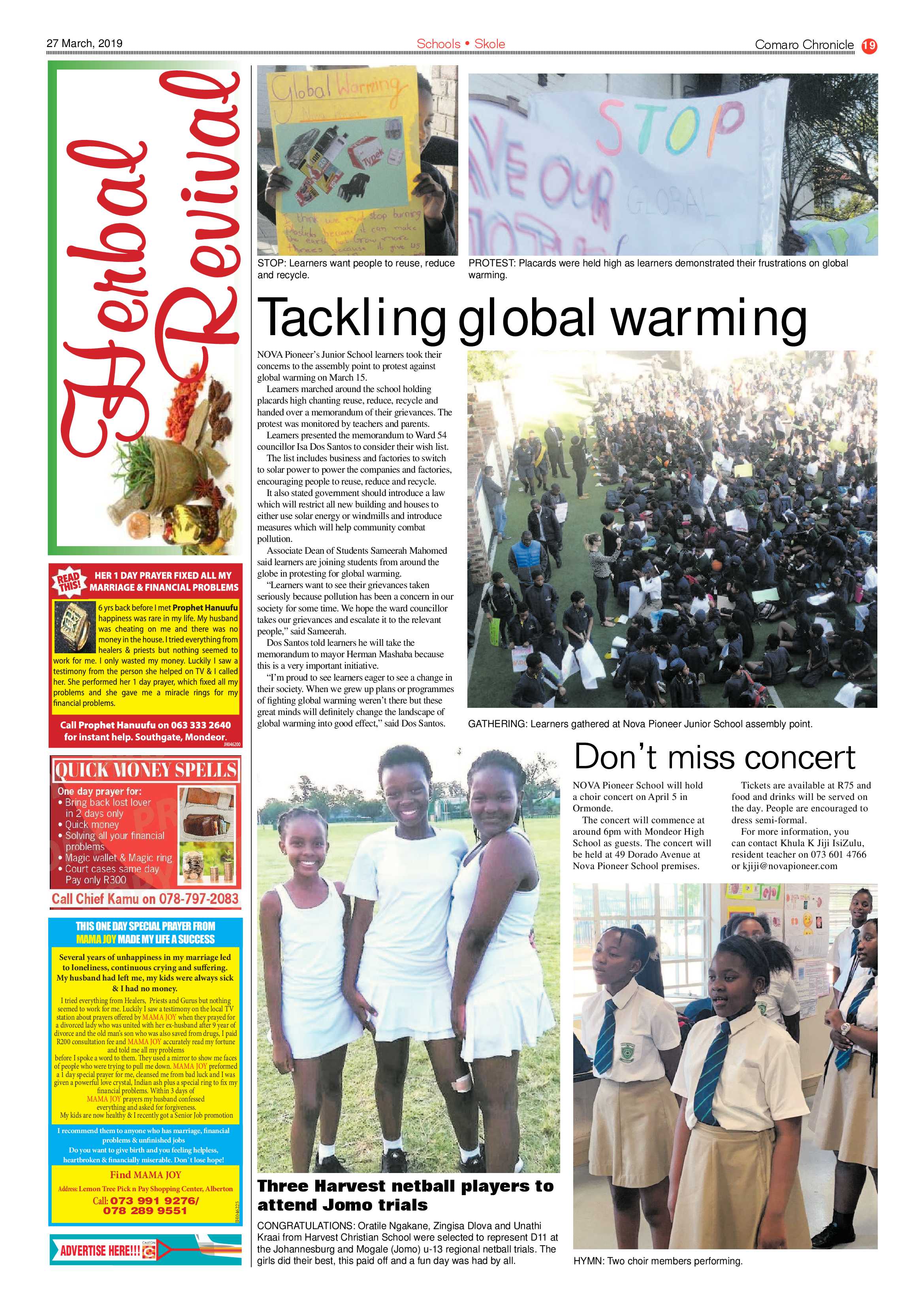 Comaro Chronicle 27 March 2019 page 19