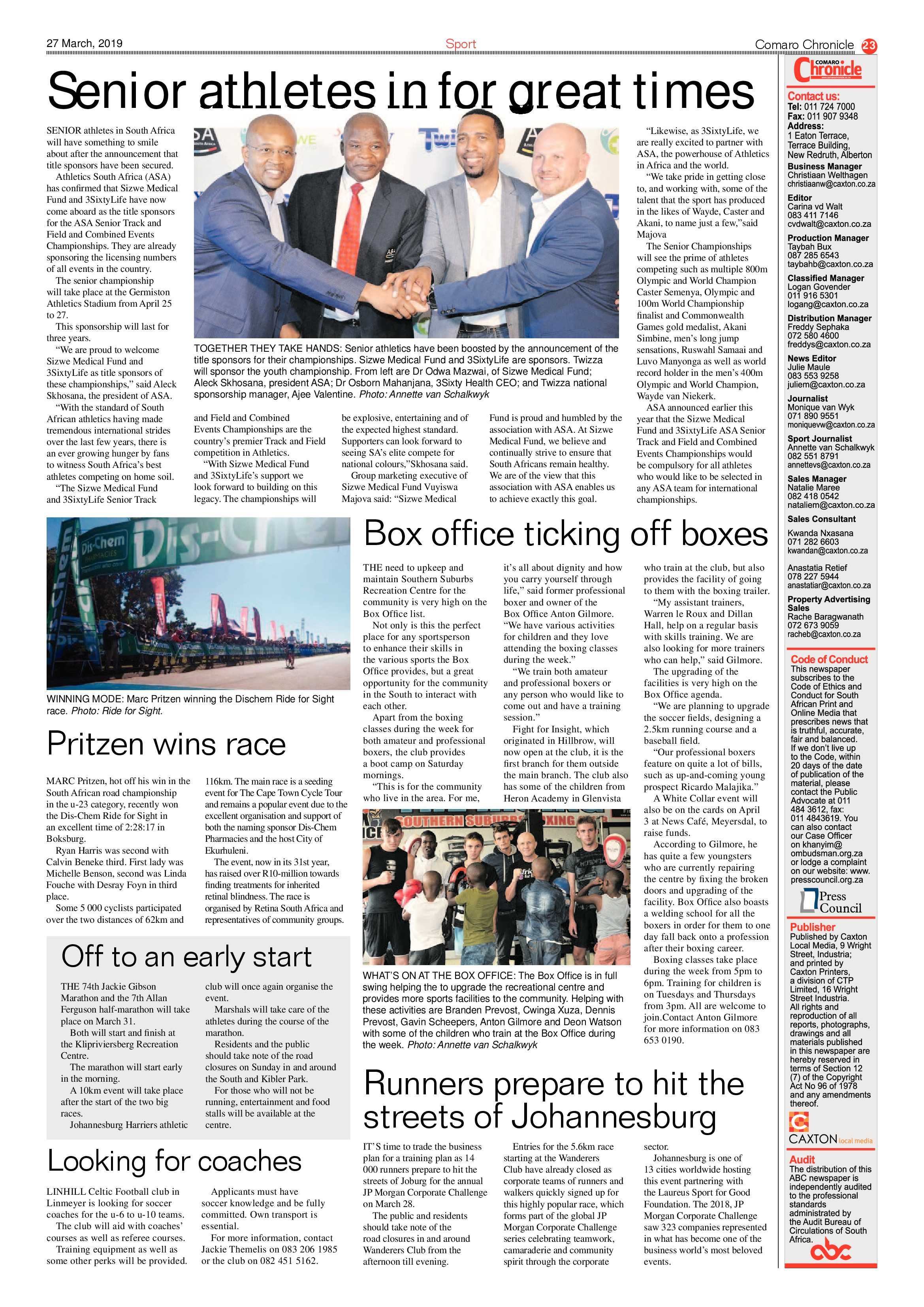 Comaro Chronicle 27 March 2019 page 23