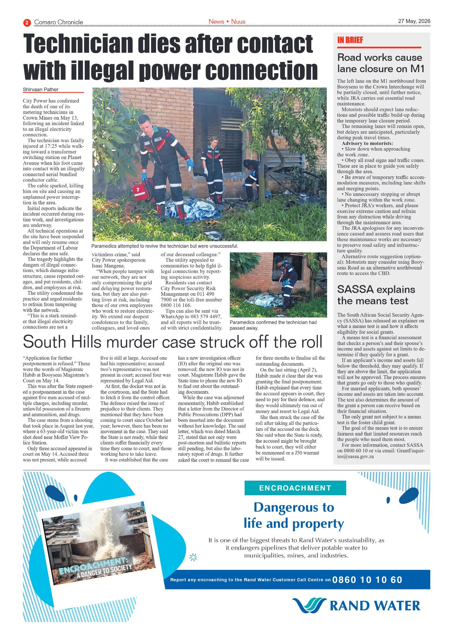 Comaro Chronicle 27 May 2026 page 2