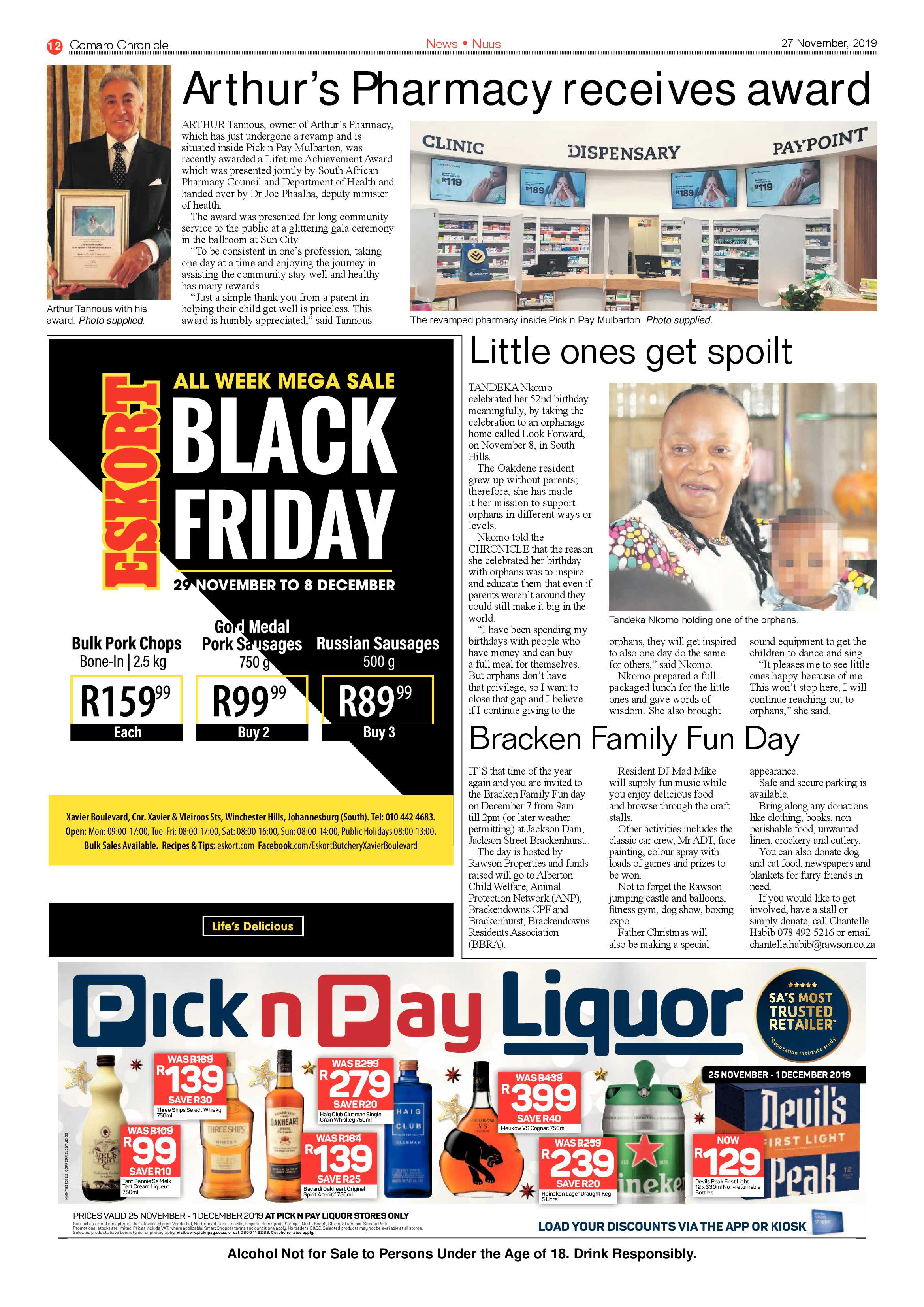 Comaro Chronicle 27 November 2019 page 12