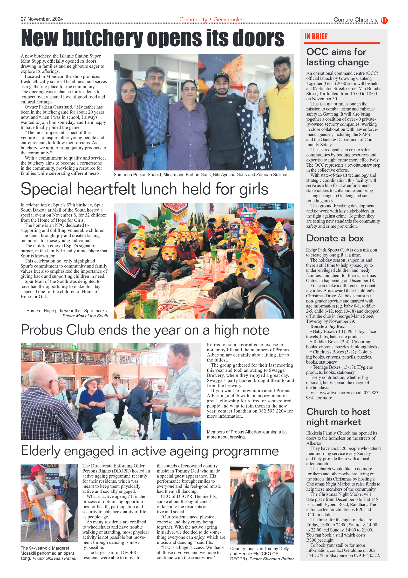 Comaro Chronicle 27 Novemberr 2024 page 13