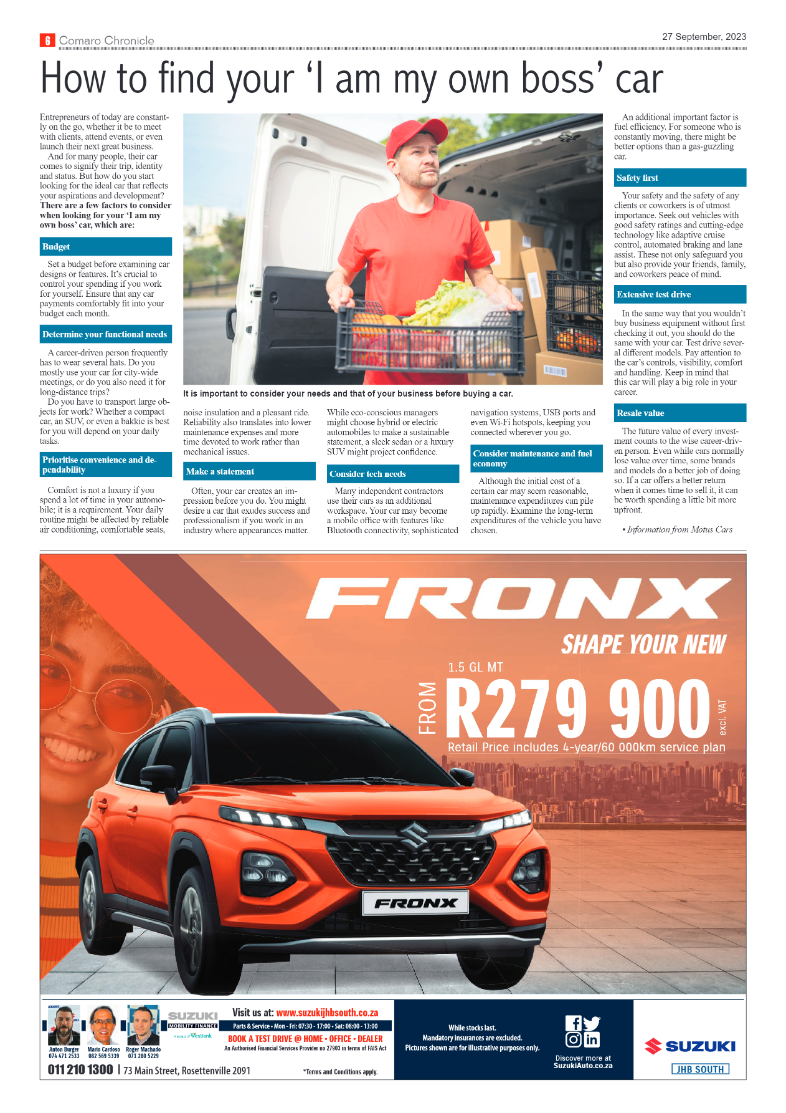 Comaro Chronicle 27 September 2023 page 6