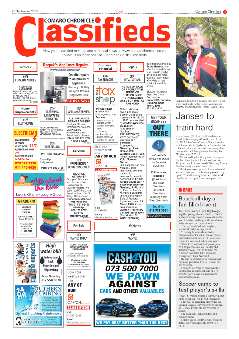 Comaro Chronicle 27 September 2023 page 7