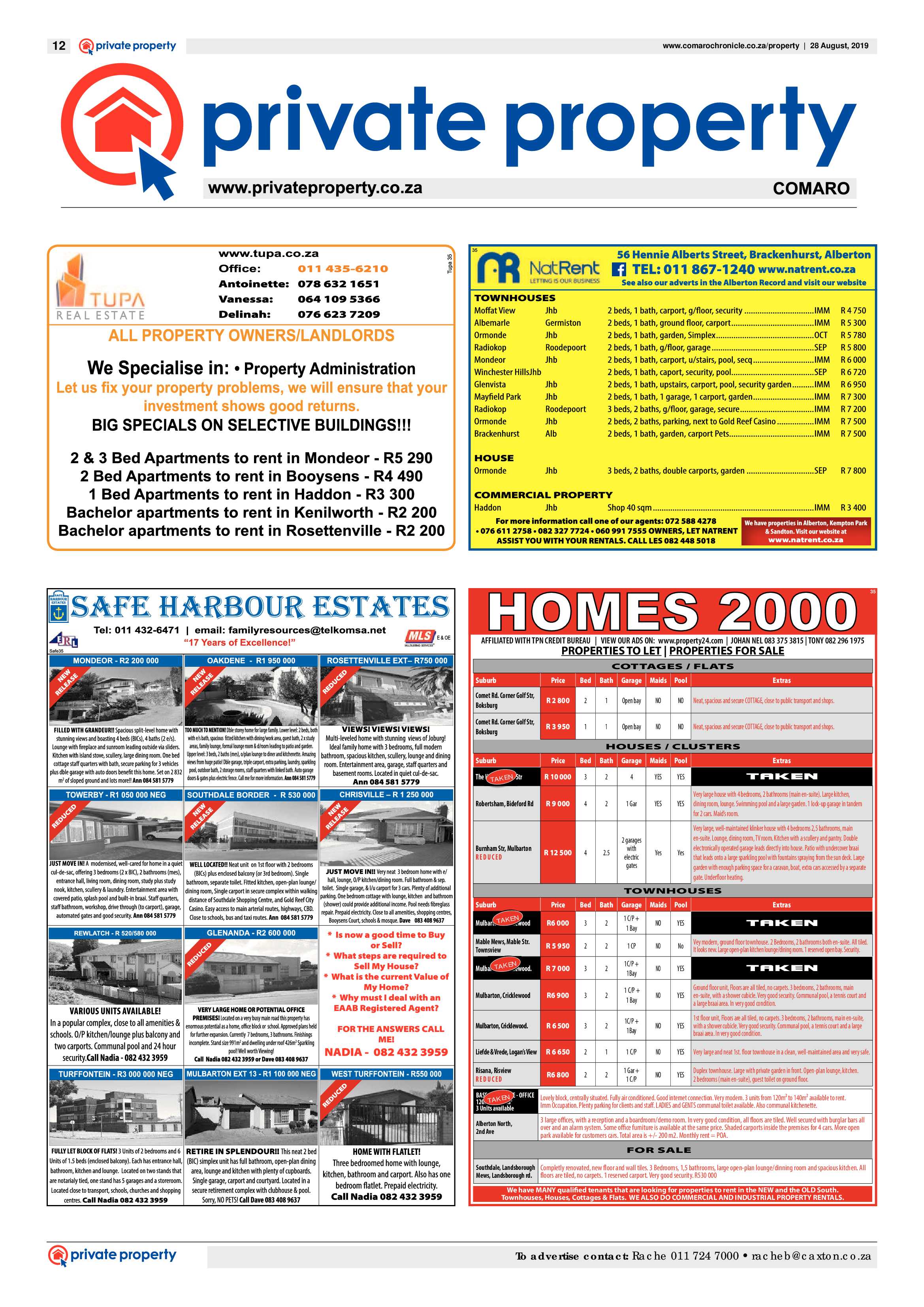 Comaro Chronicle 28 August 2019 page 12