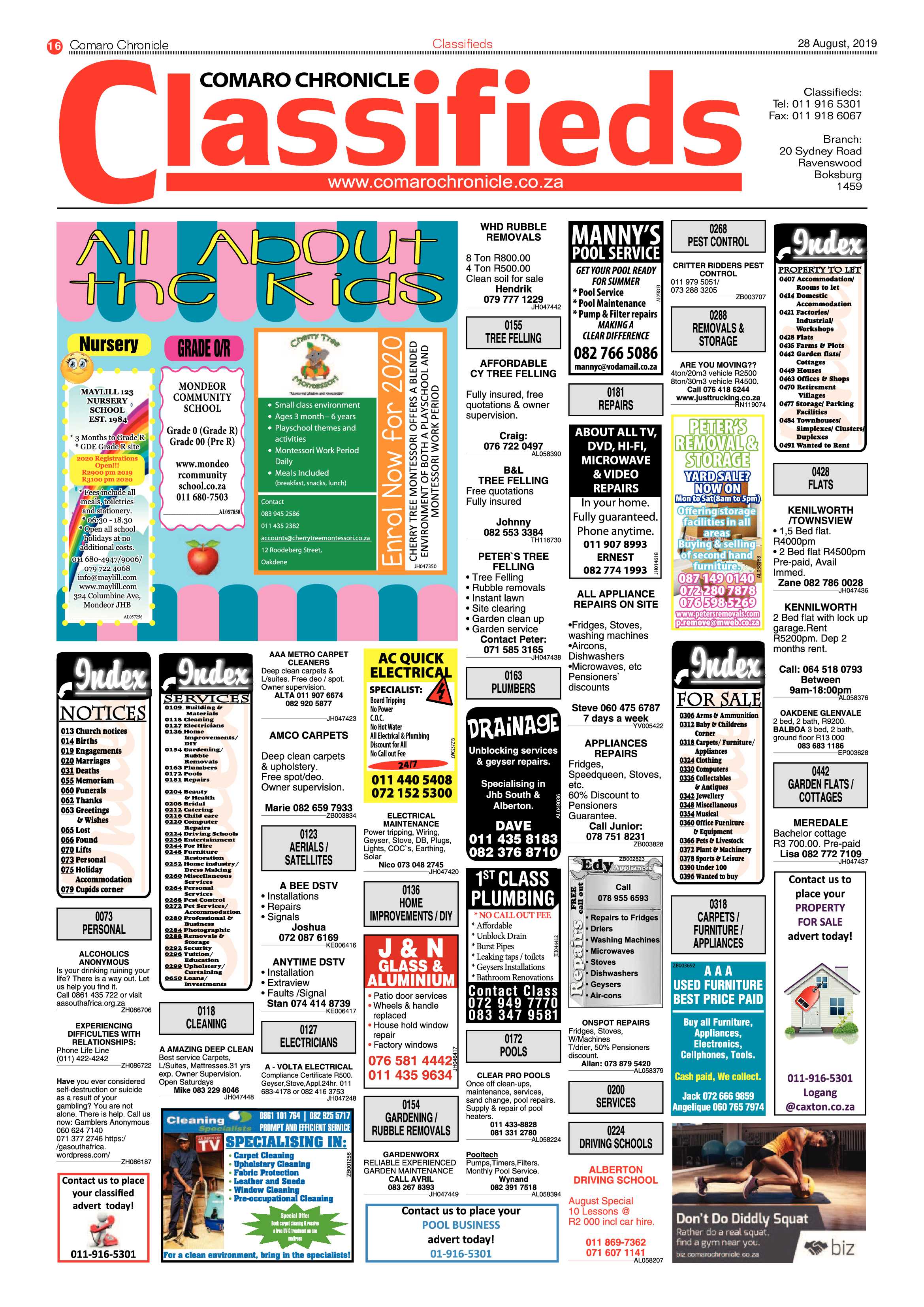 Comaro Chronicle 28 August 2019 page 16