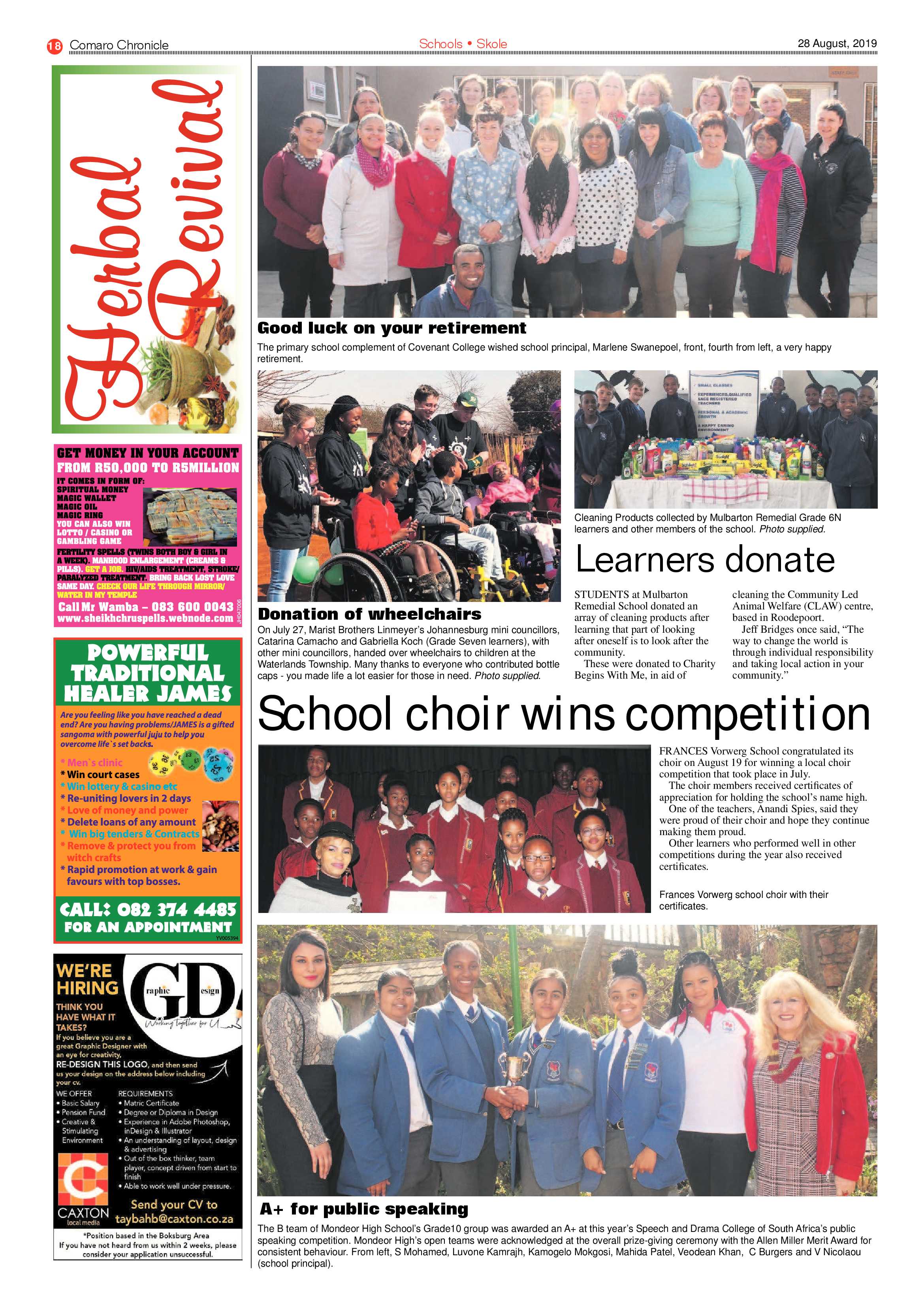Comaro Chronicle 28 August 2019 page 18