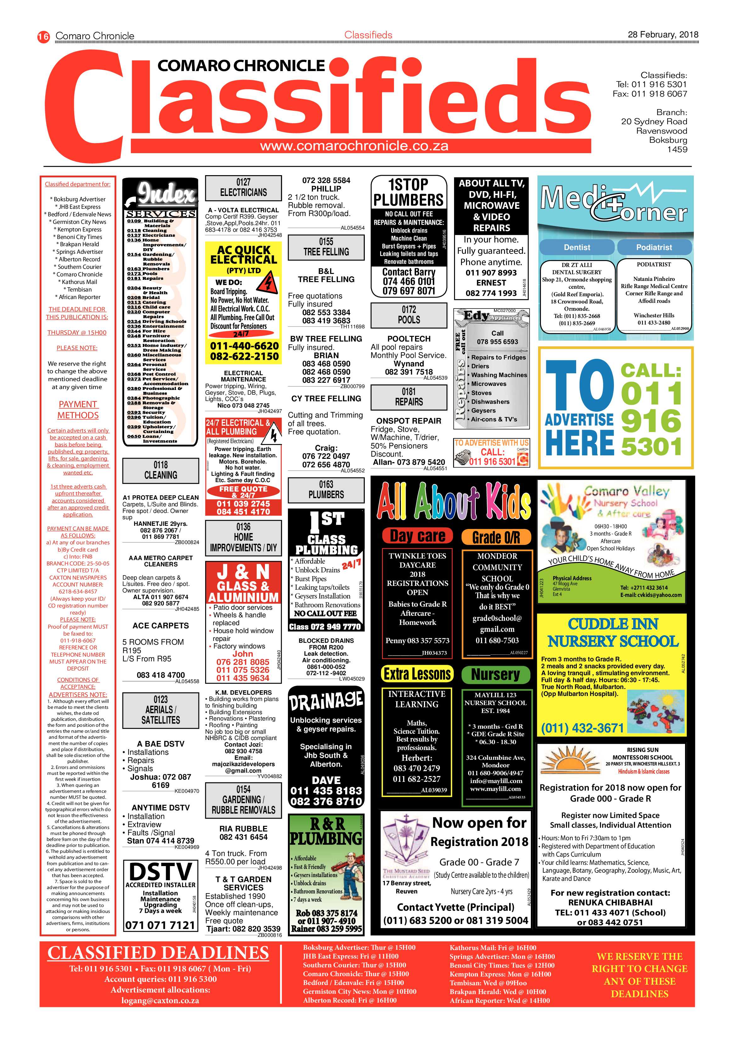 Comaro Chronicle 28 February 2018 page 16