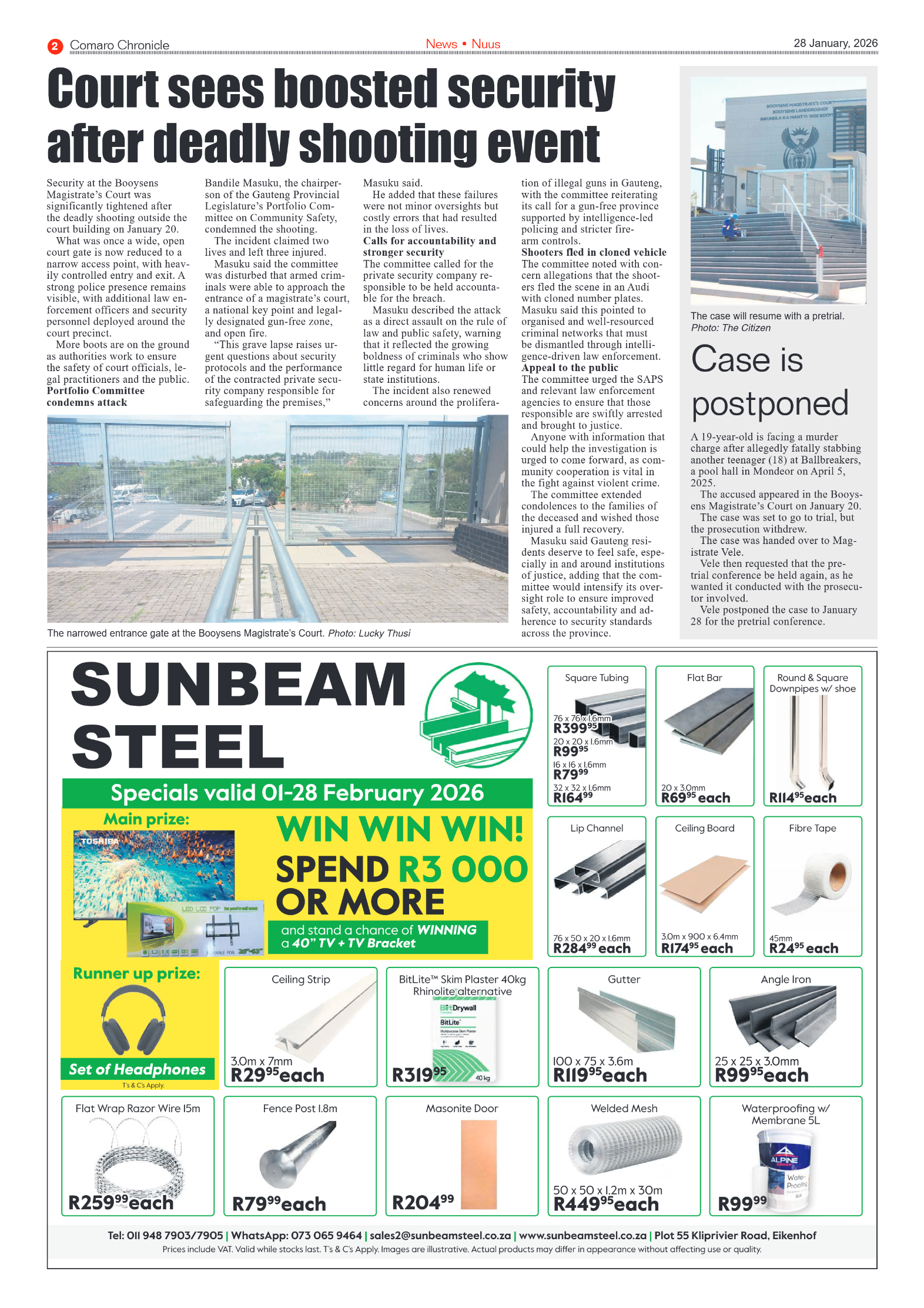 Comaro Chronicle 28 January 2026 page 2